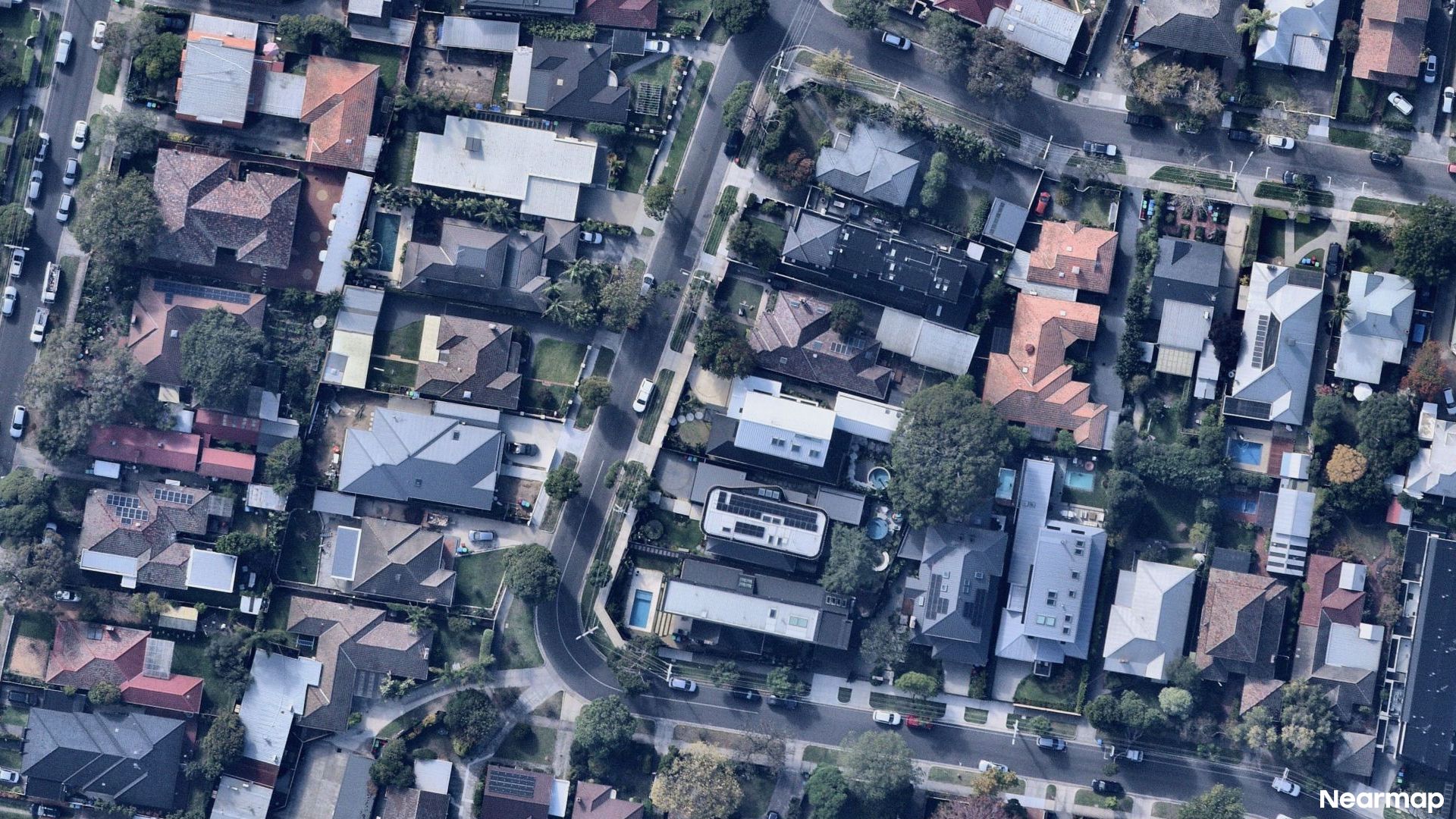 Vertical aerial view
