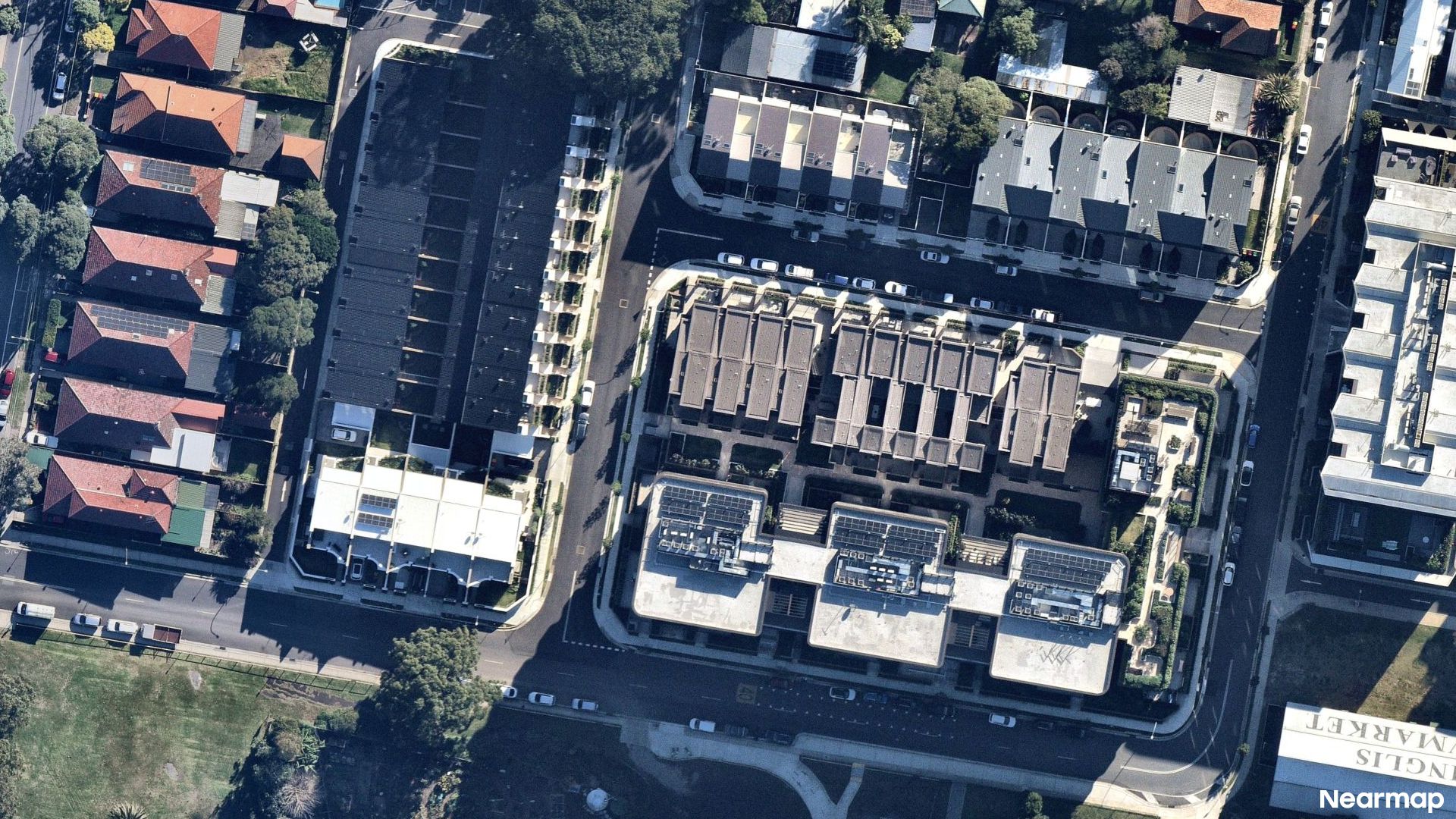 Vertical aerial view