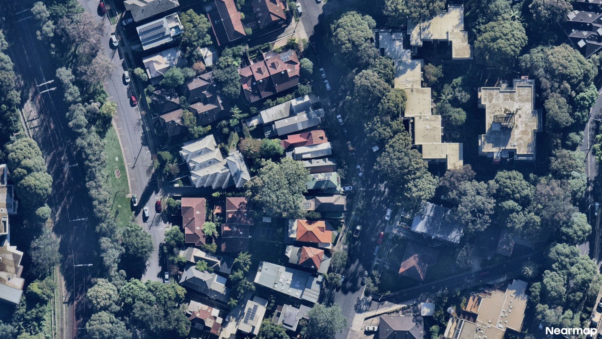 Vertical aerial view