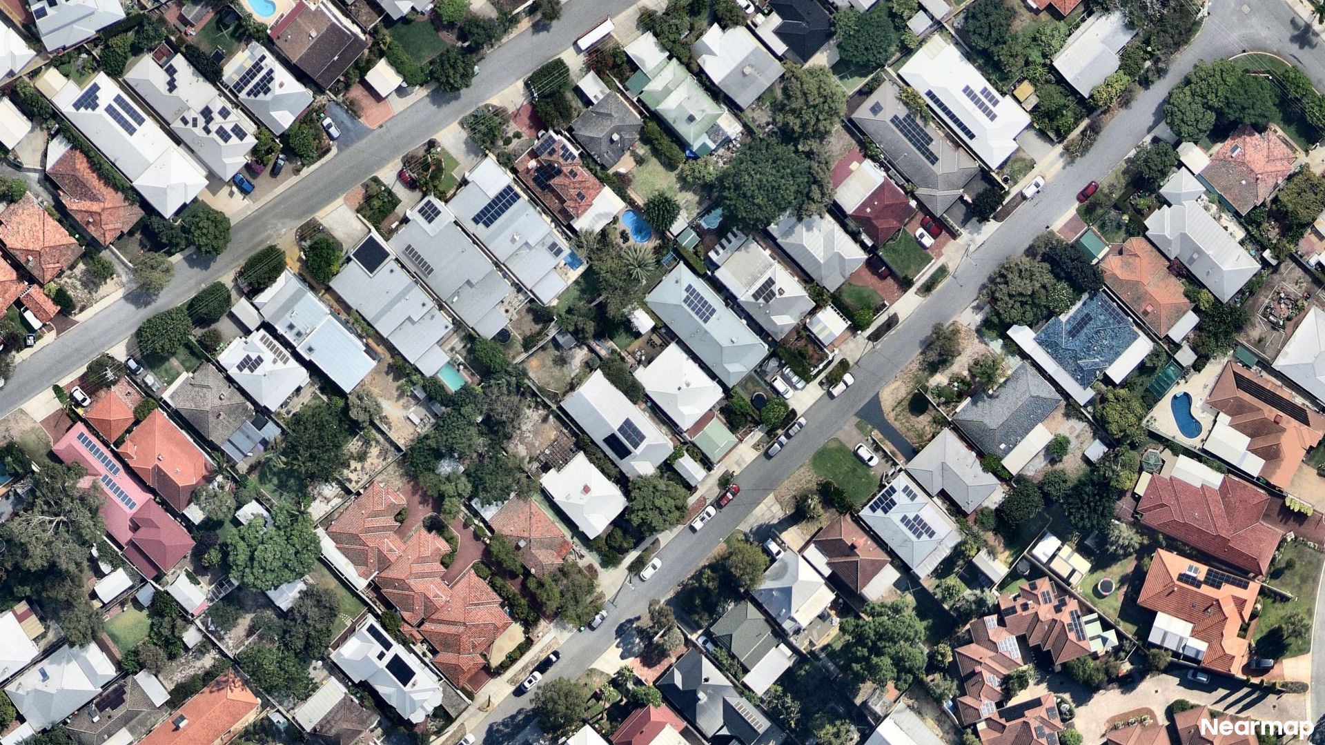 Vertical aerial view