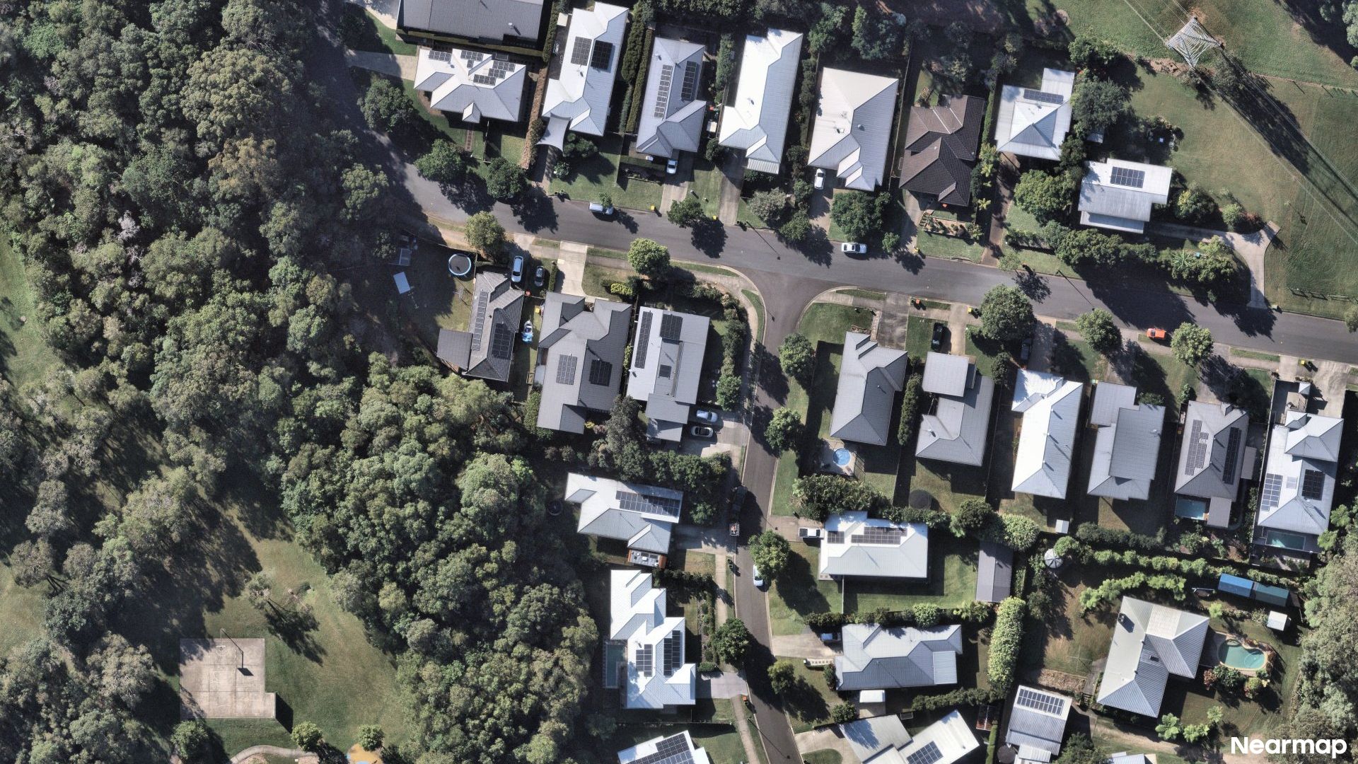 Vertical aerial view