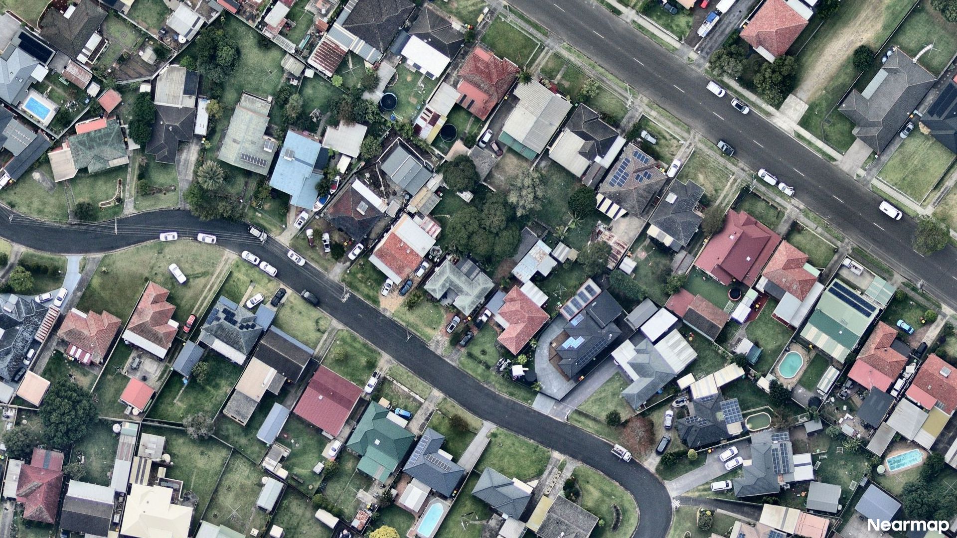Vertical aerial view