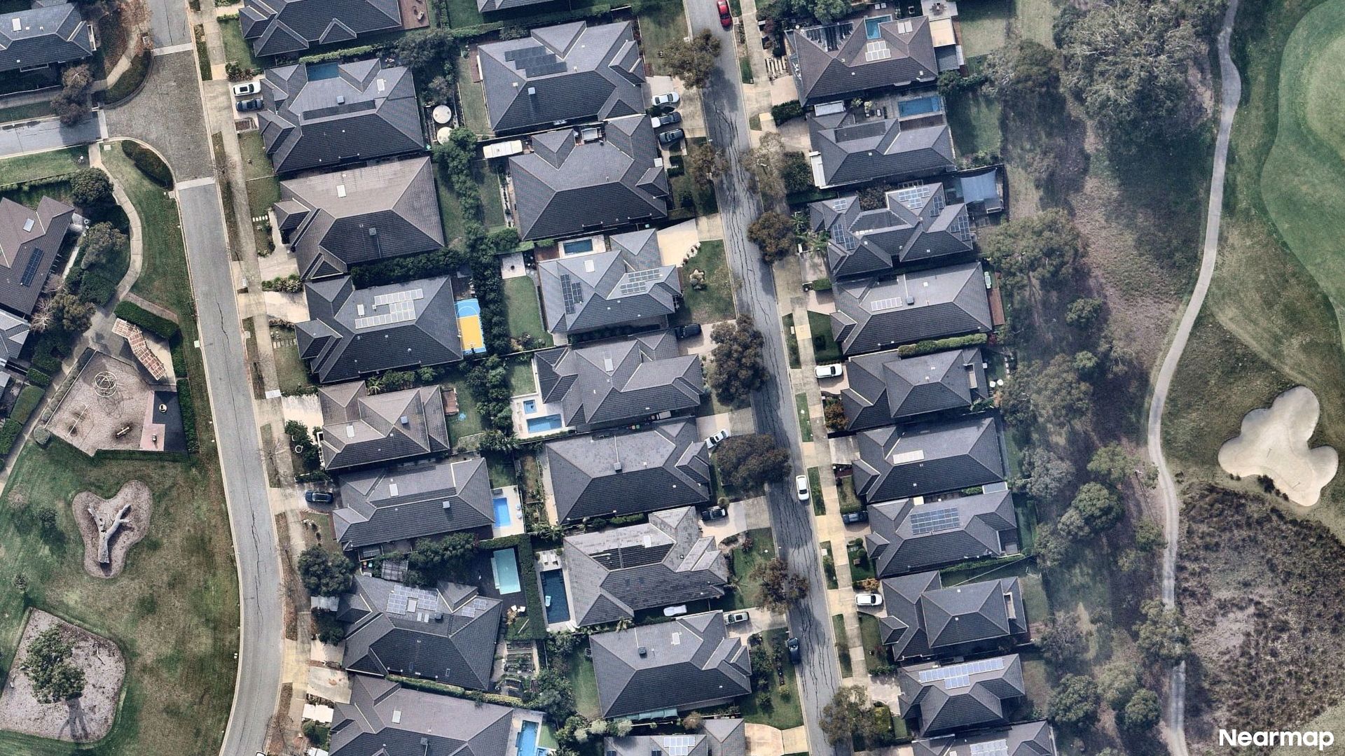 Vertical aerial view