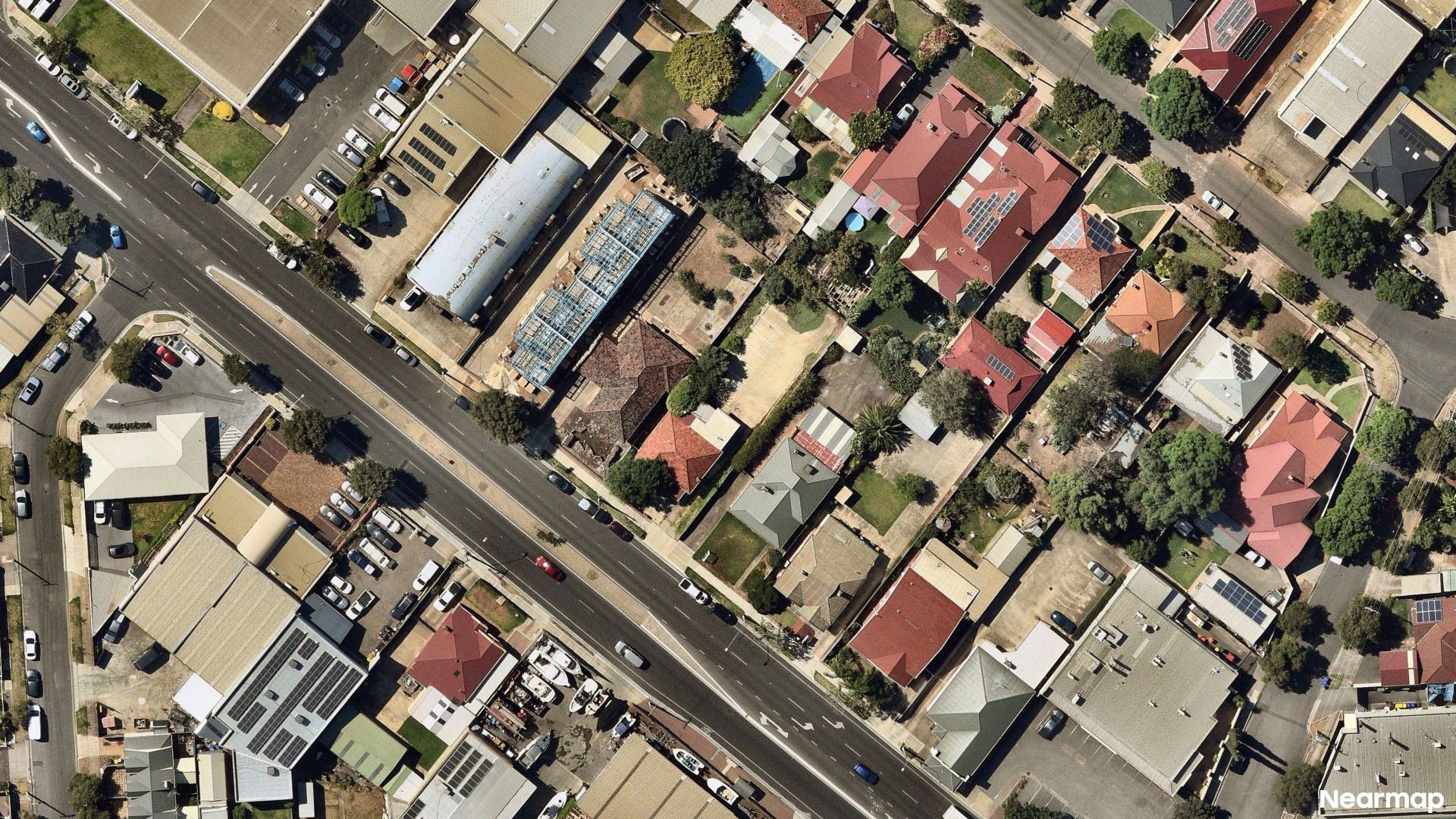 Vertical aerial view