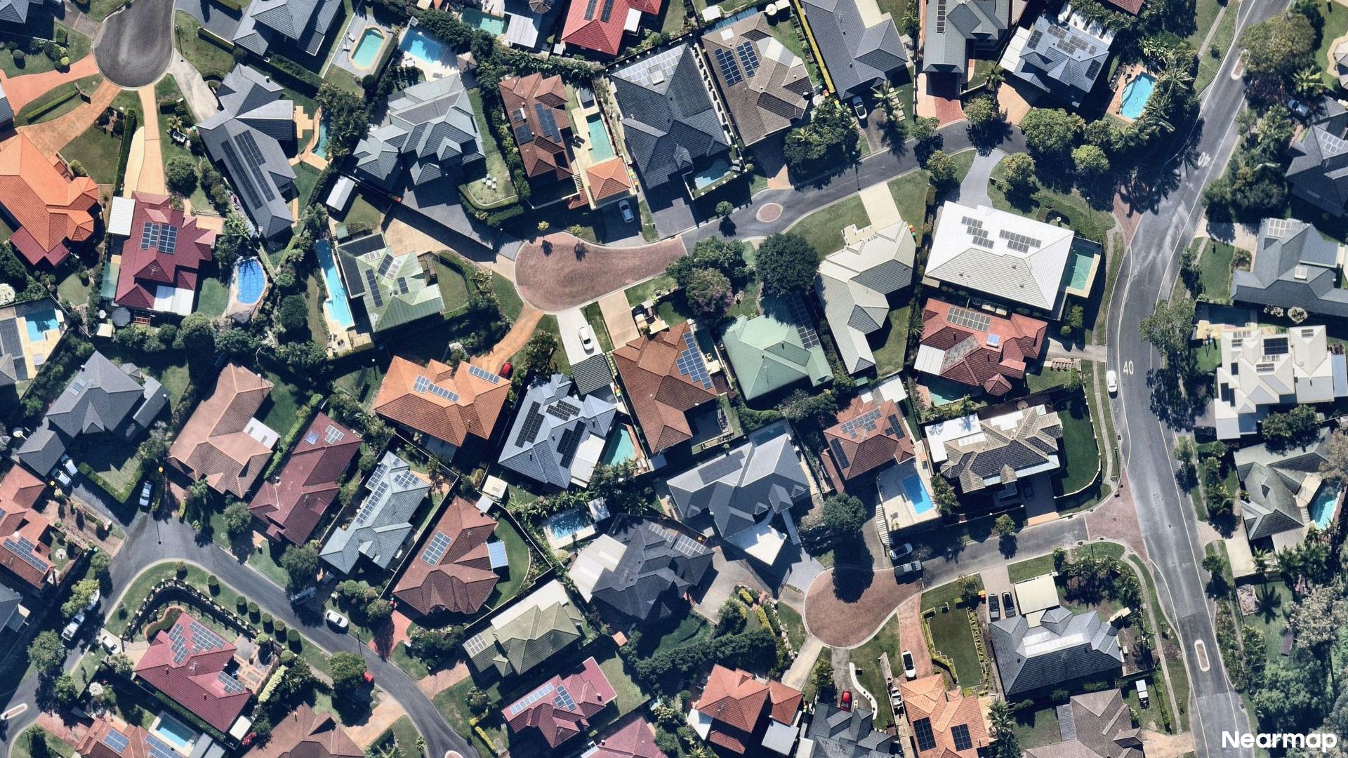Vertical aerial view
