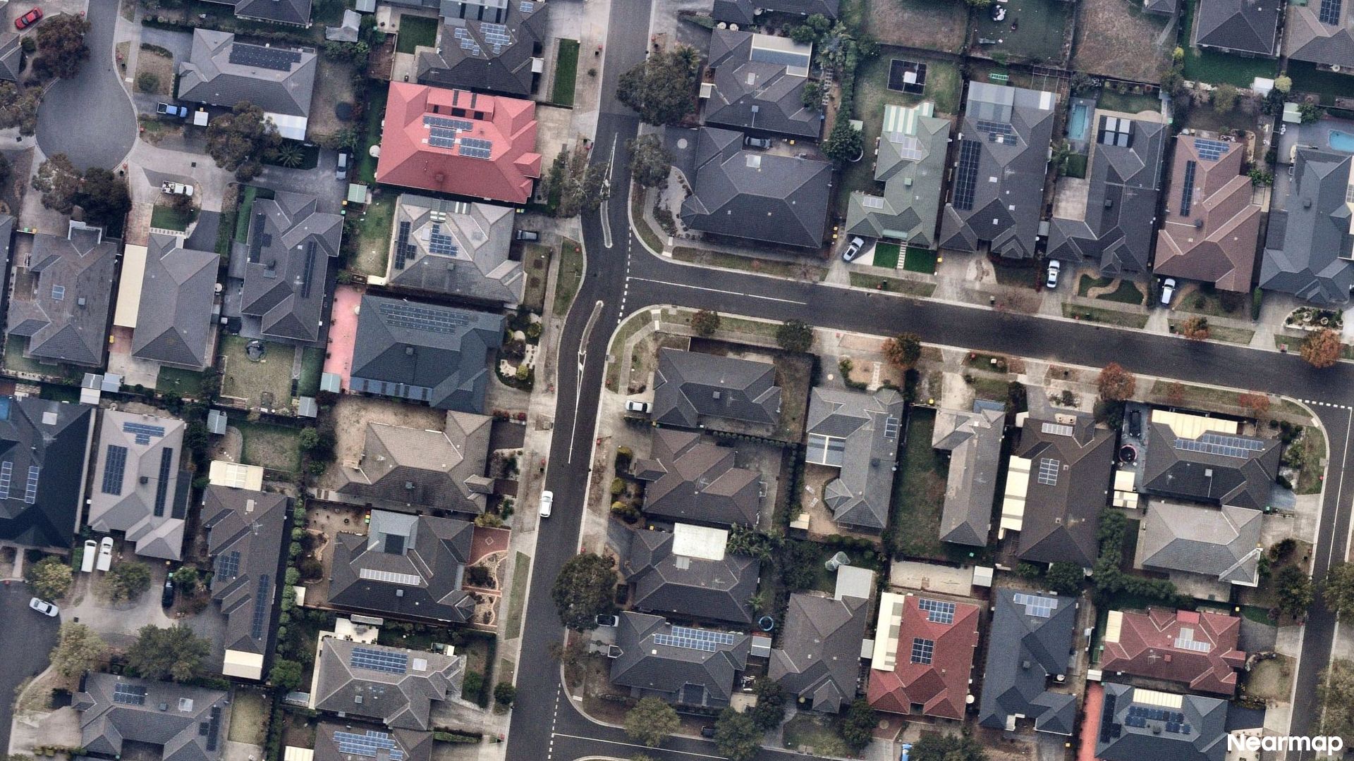 Vertical aerial view