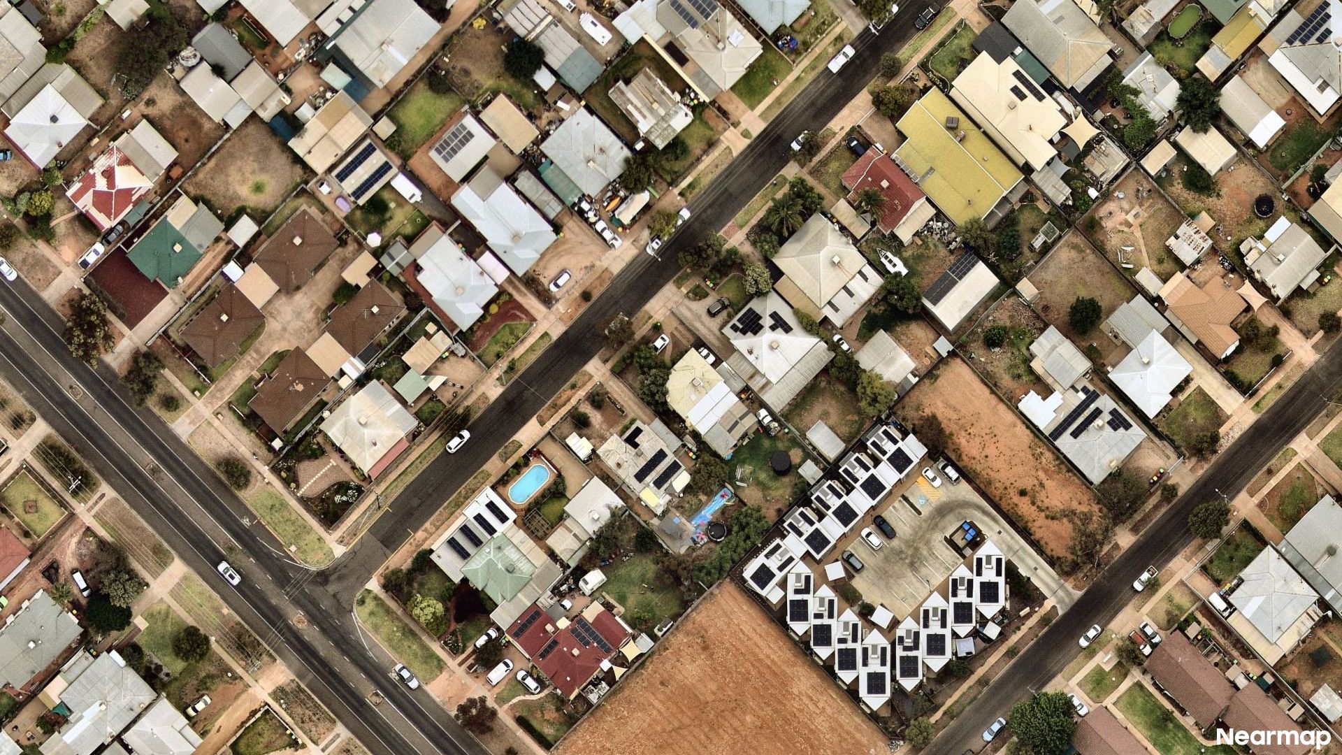 Vertical aerial view