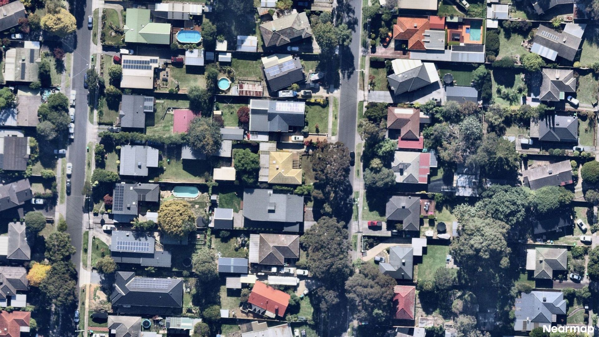 Vertical aerial view