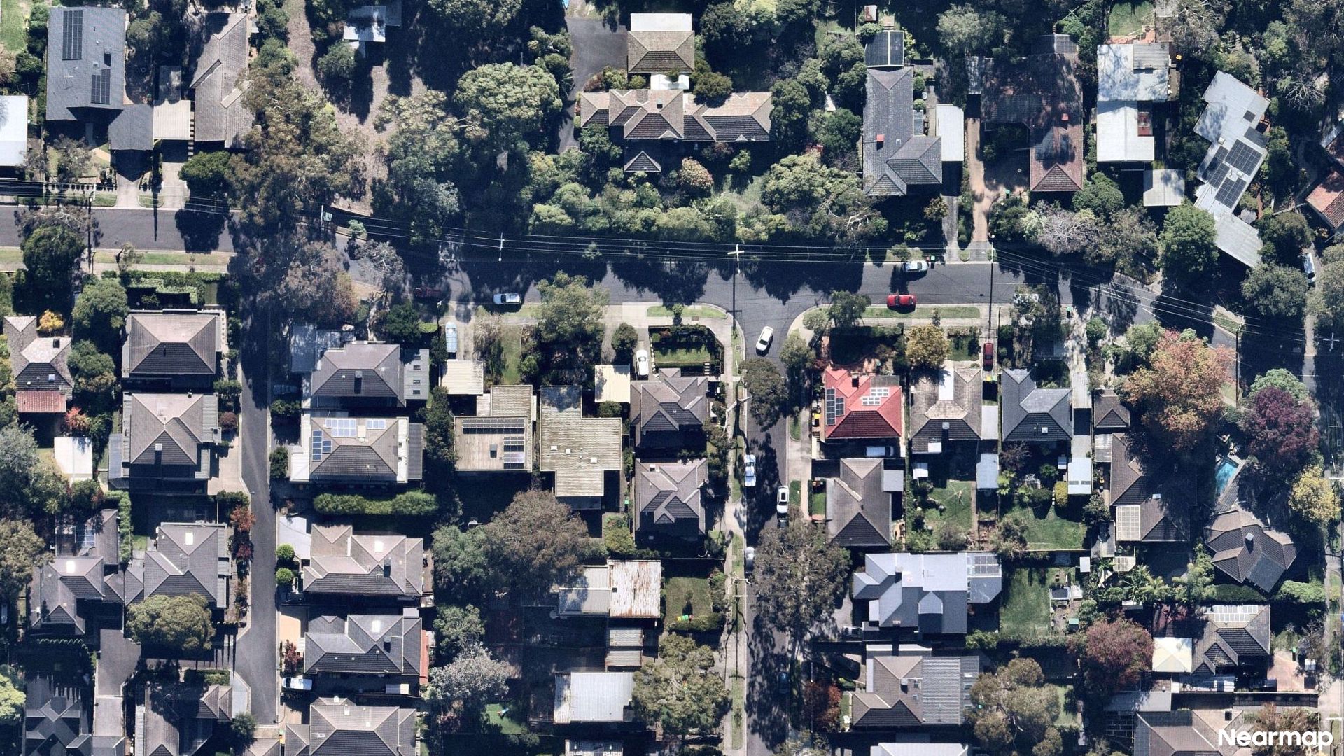 Vertical aerial view