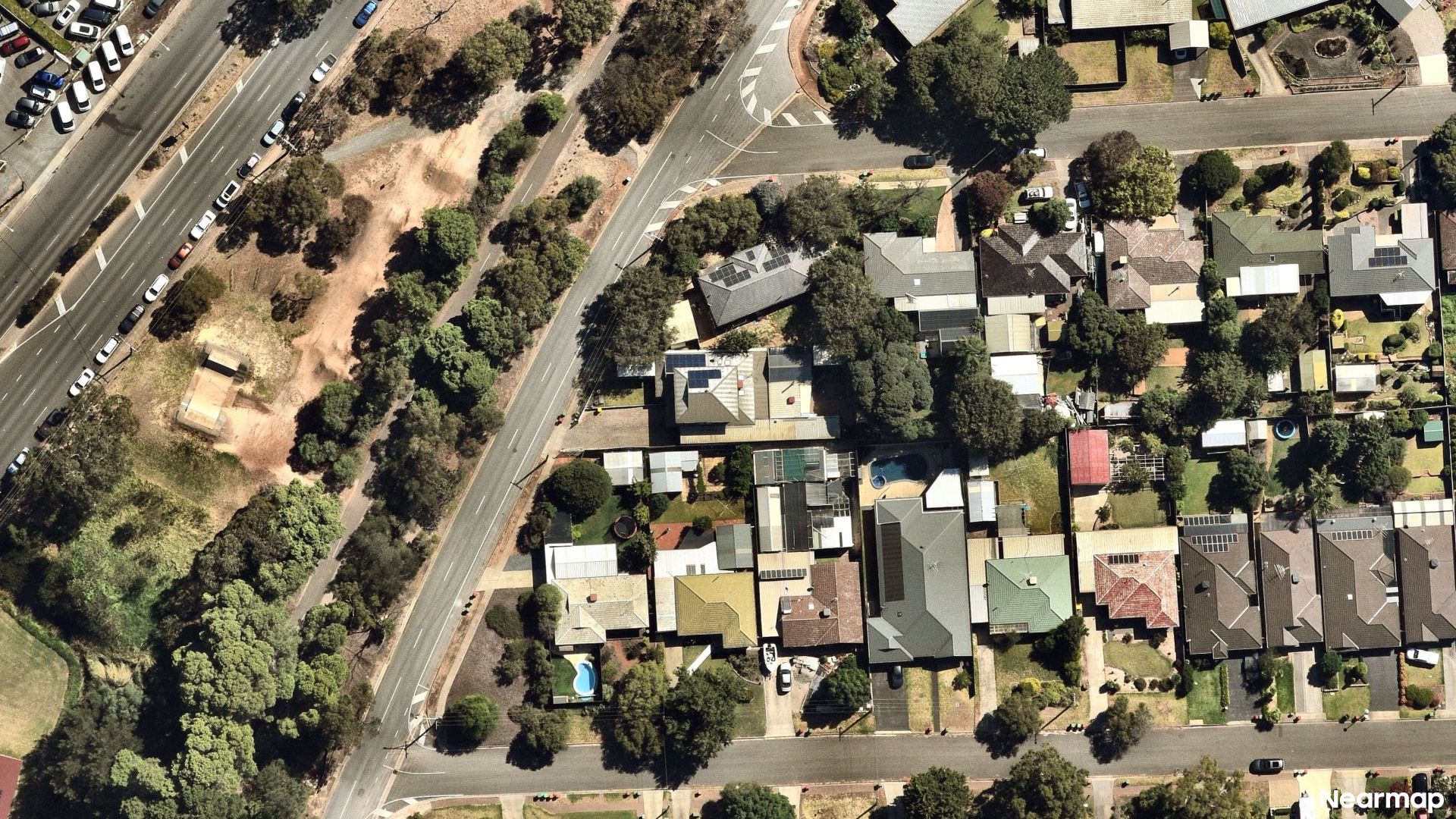 Vertical aerial view