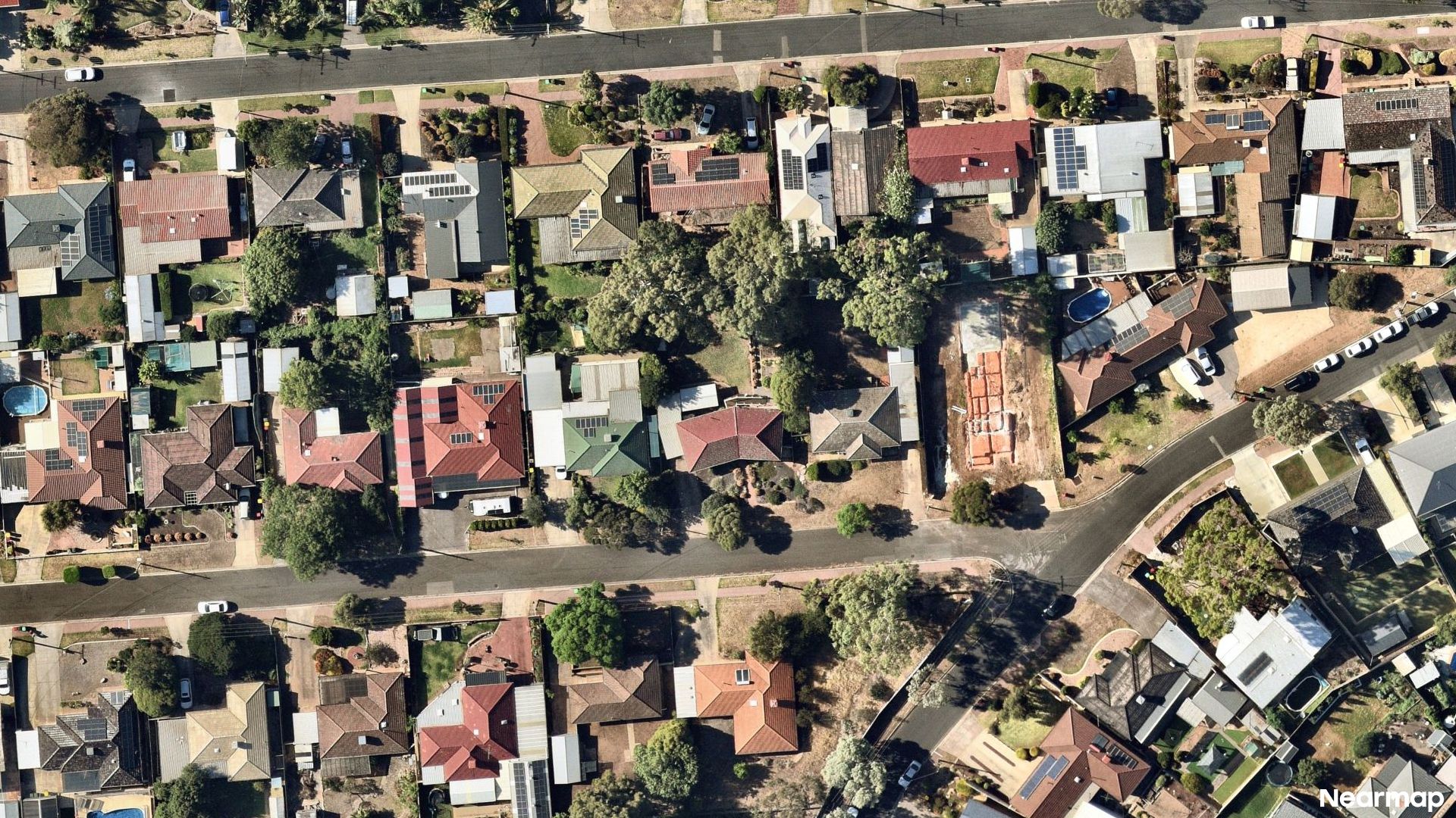 Vertical aerial view