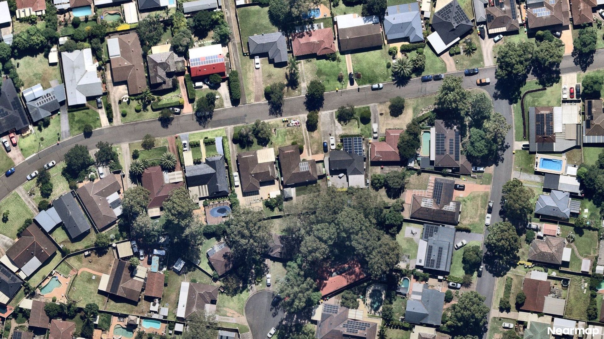 Vertical aerial view