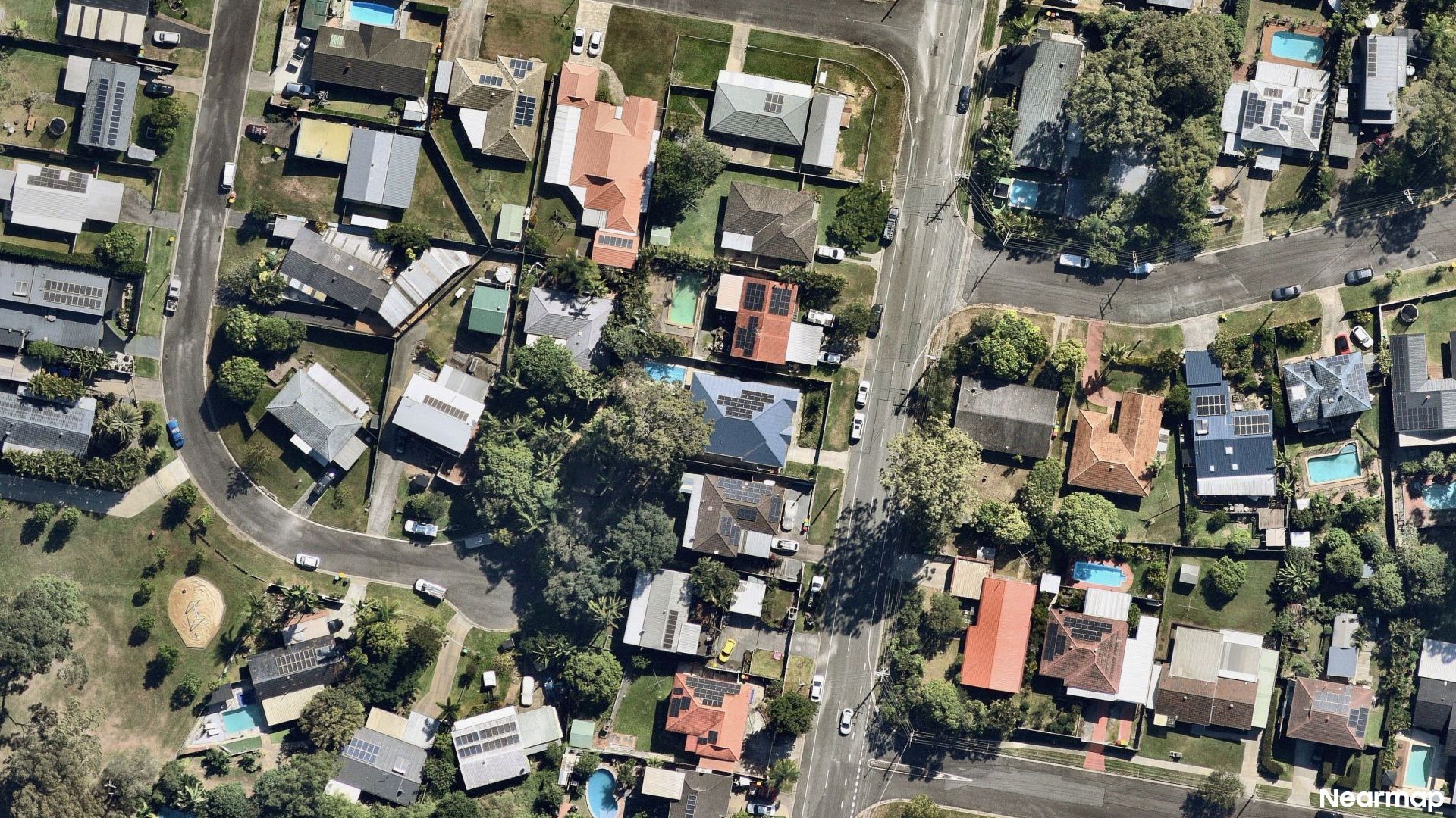 Vertical aerial view