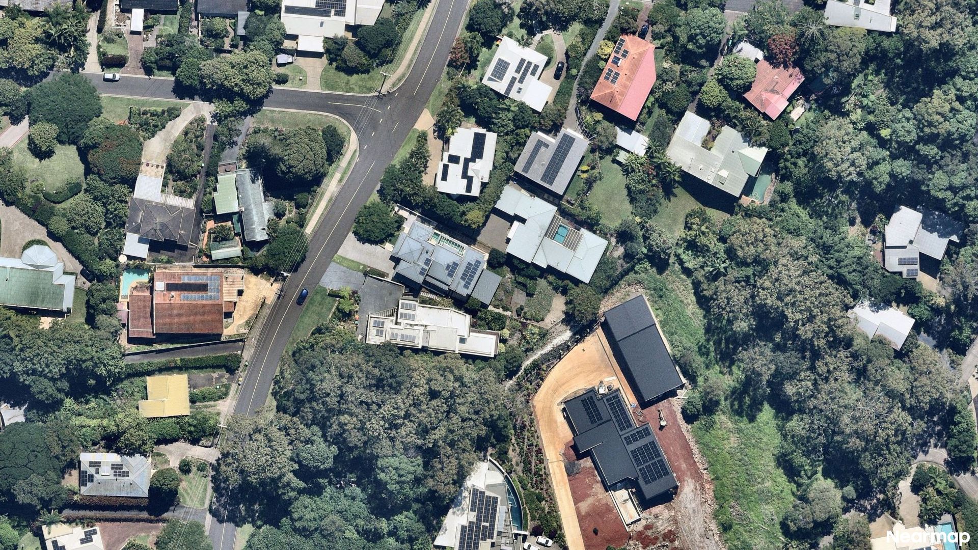 Vertical aerial view