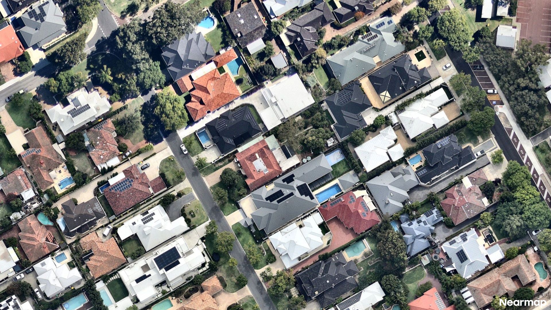 Vertical aerial view