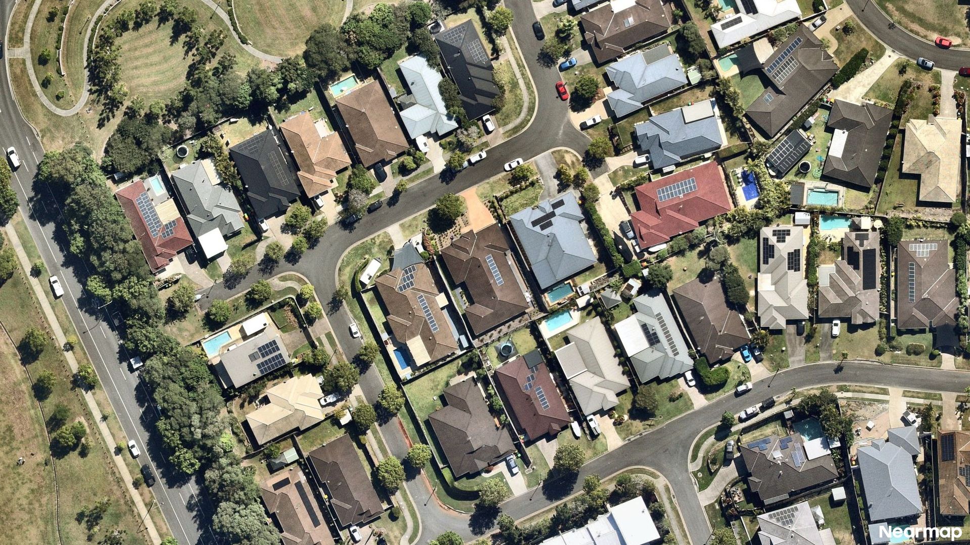 Vertical aerial view