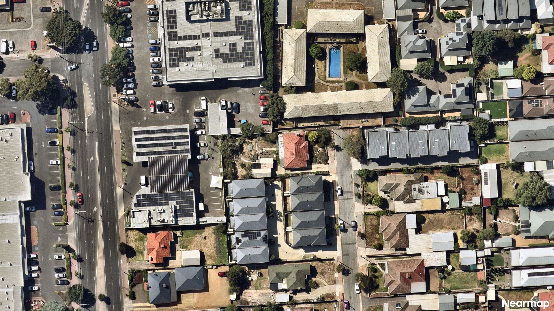 Vertical aerial view