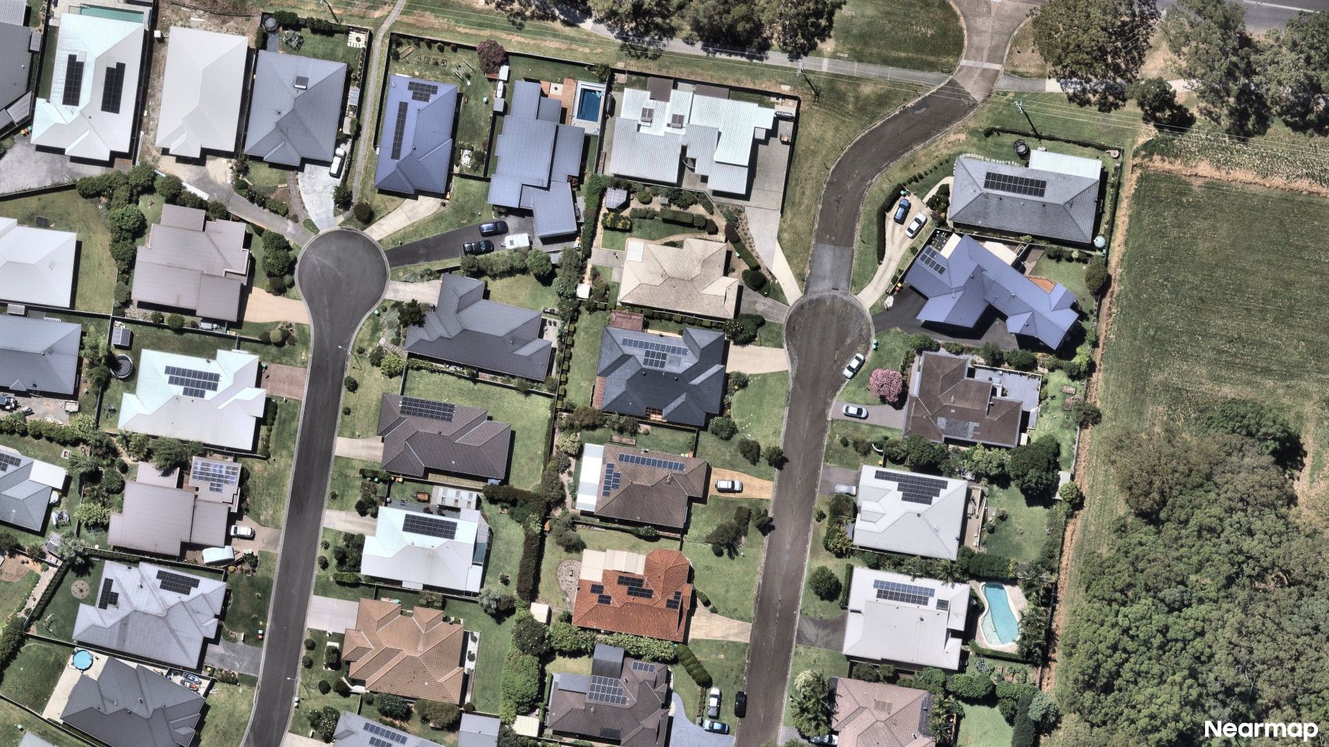Vertical aerial view