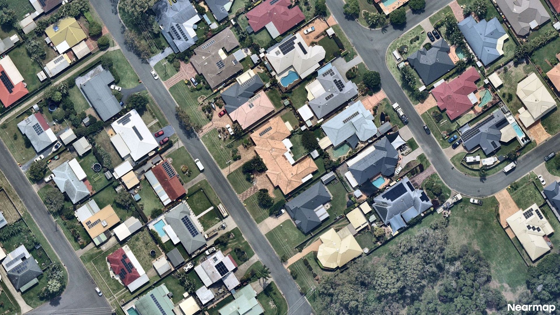 Vertical aerial view