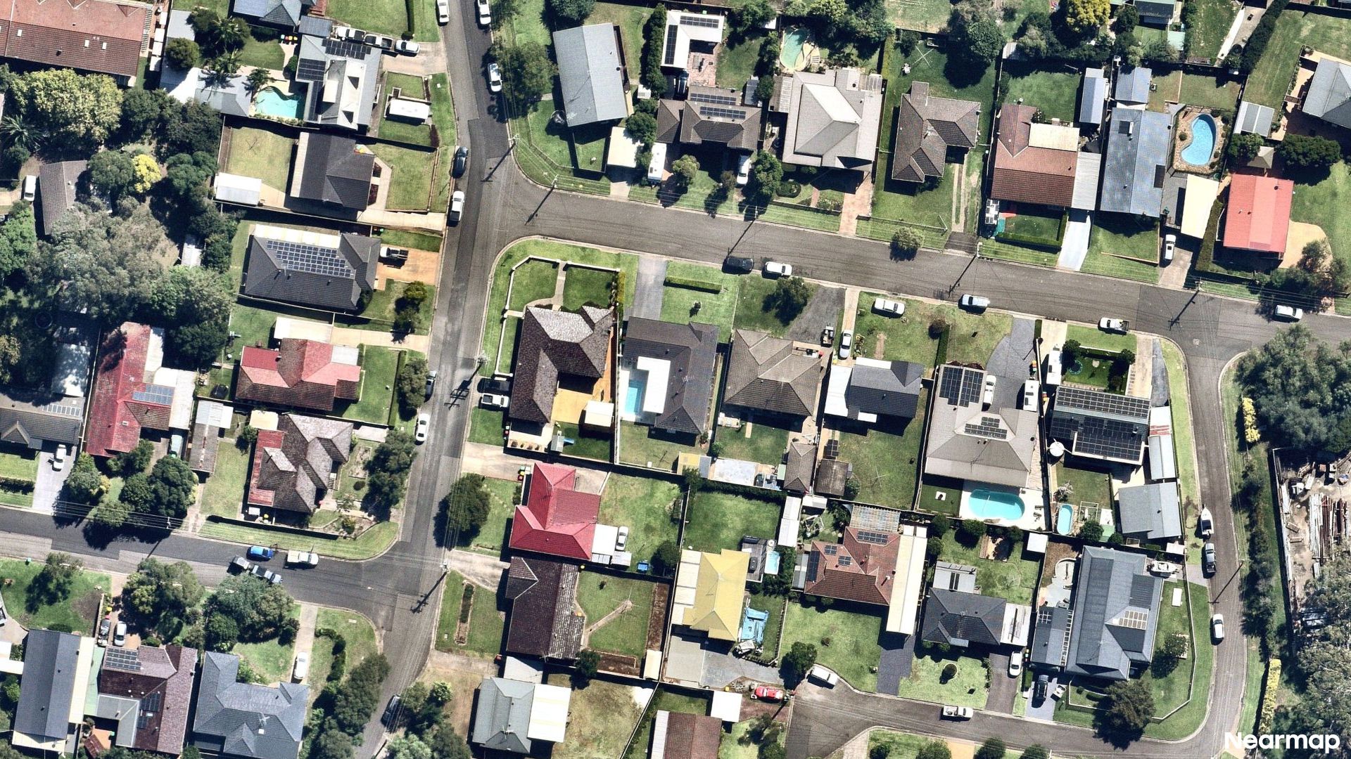 Vertical aerial view