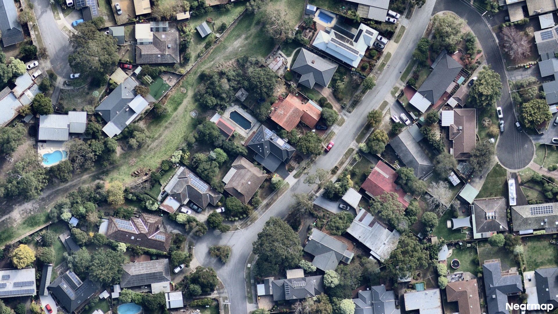 Vertical aerial view
