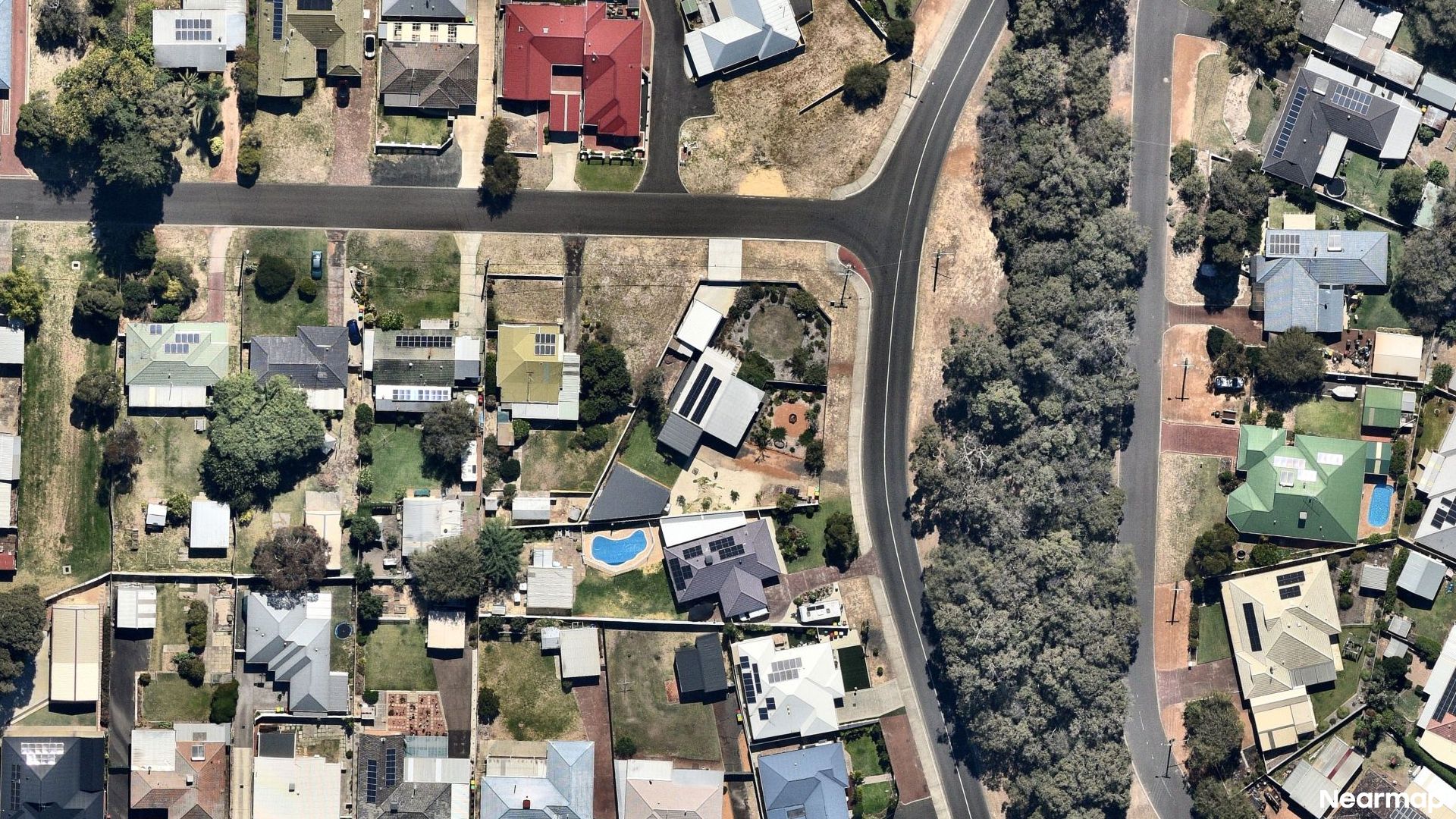 Vertical aerial view