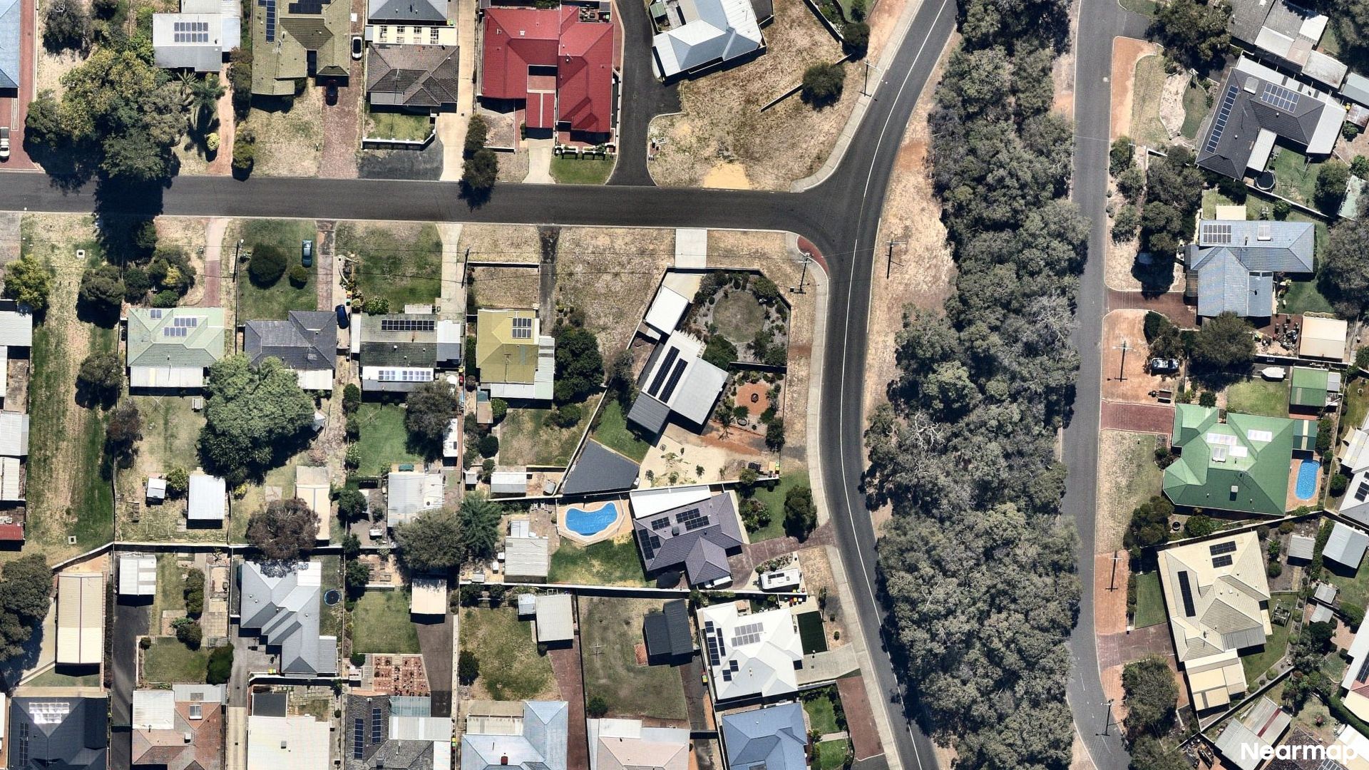 Vertical aerial view