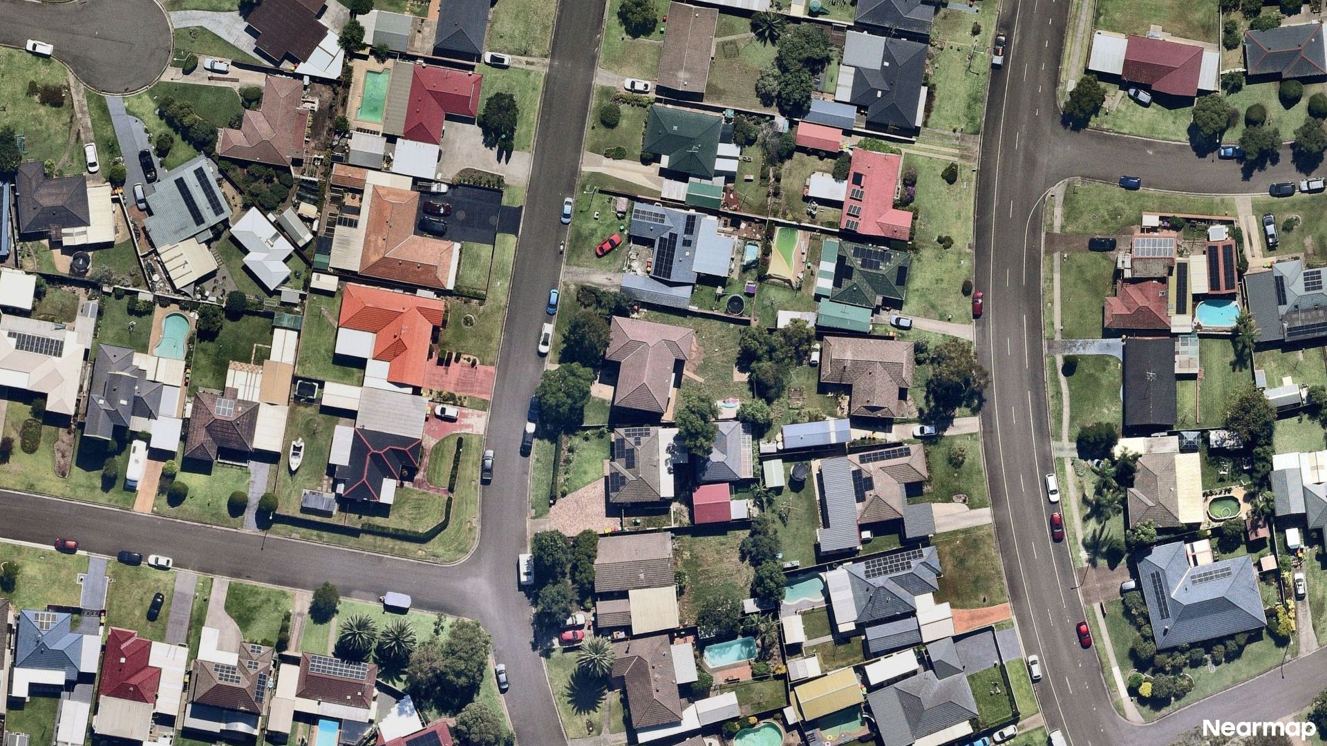 Vertical aerial view