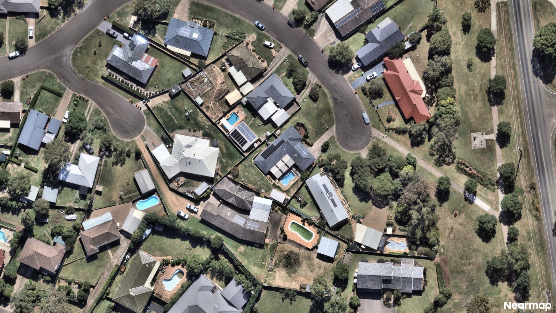 Vertical aerial view