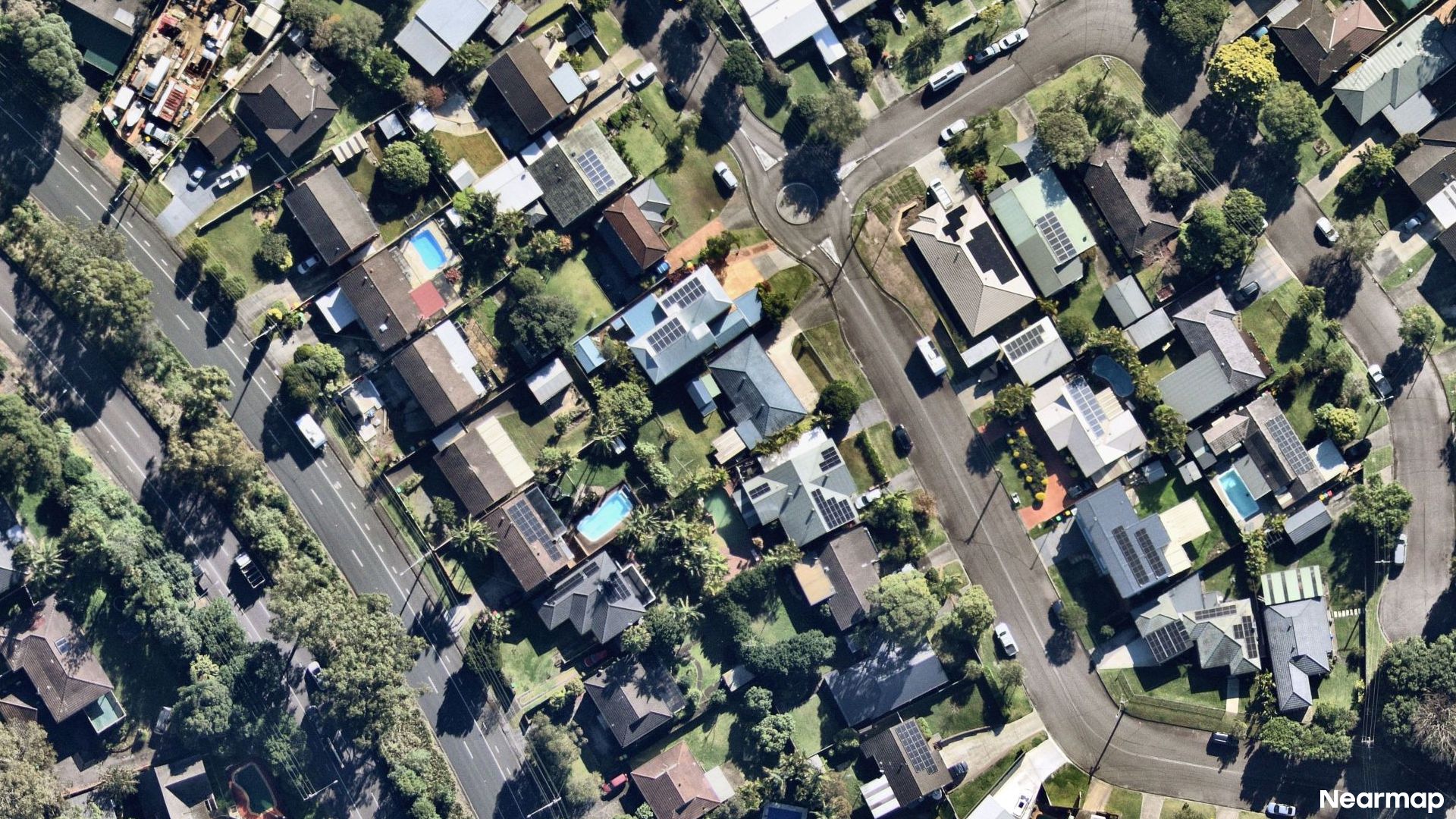 Vertical aerial view