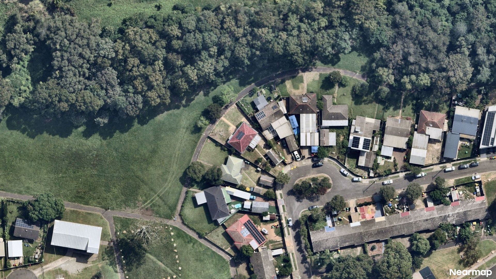 Vertical aerial view