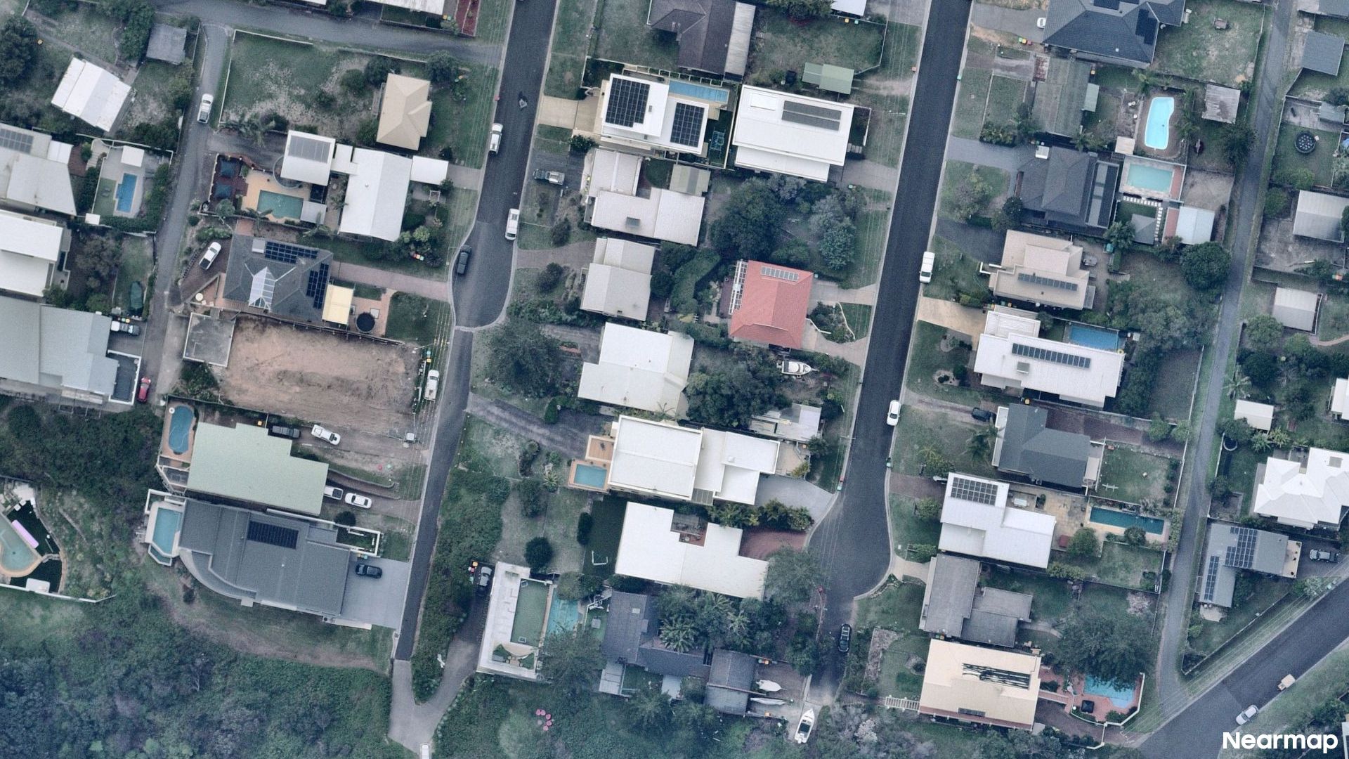 Vertical aerial view
