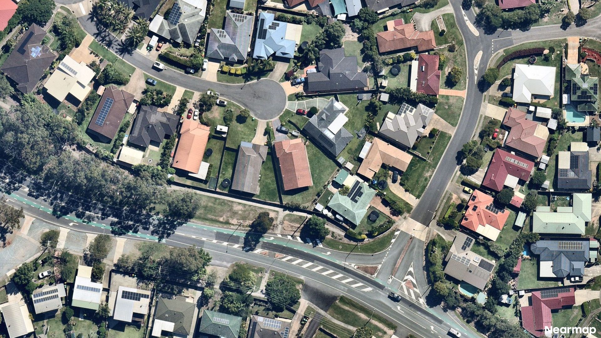Vertical aerial view
