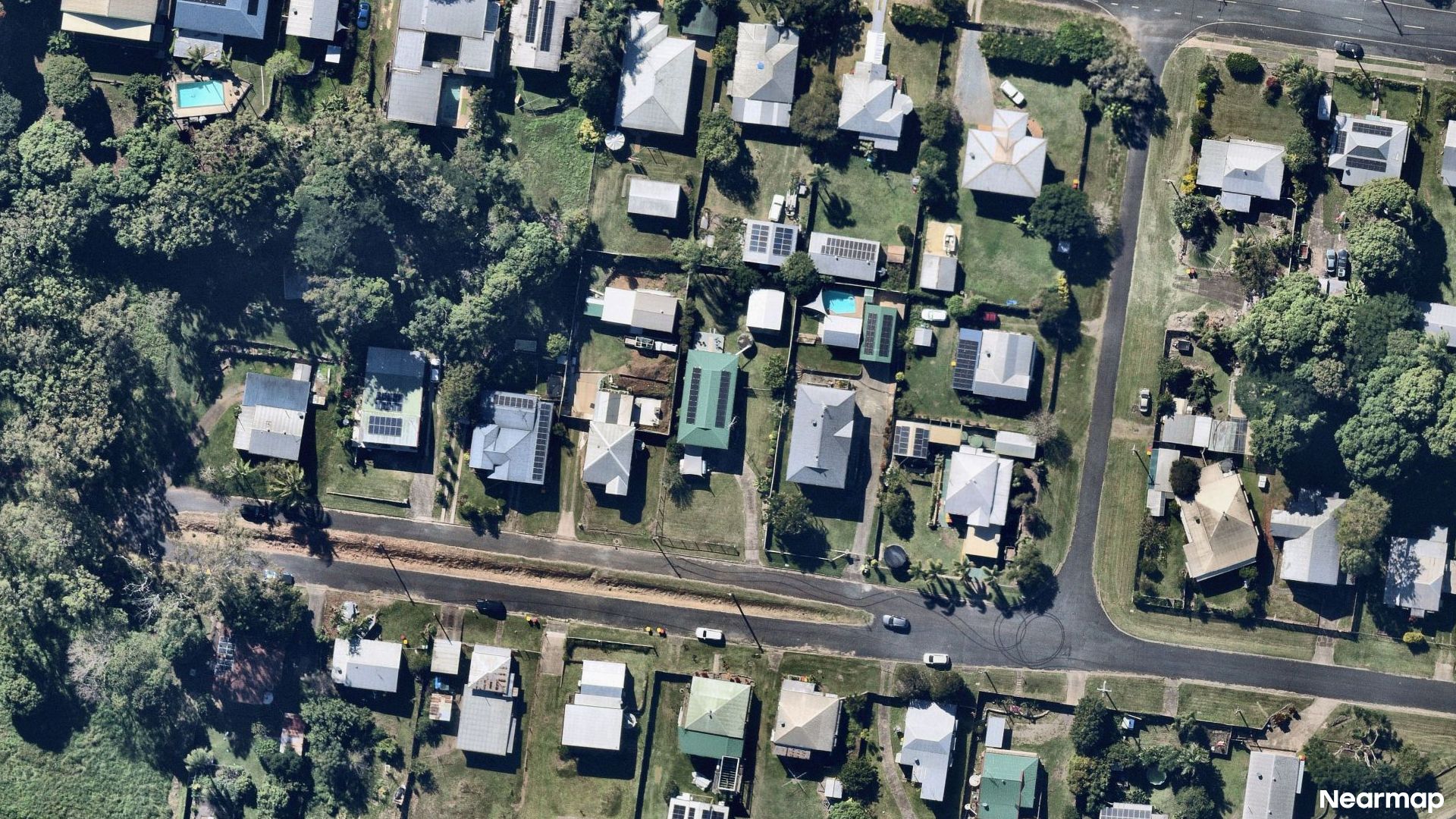 Vertical aerial view