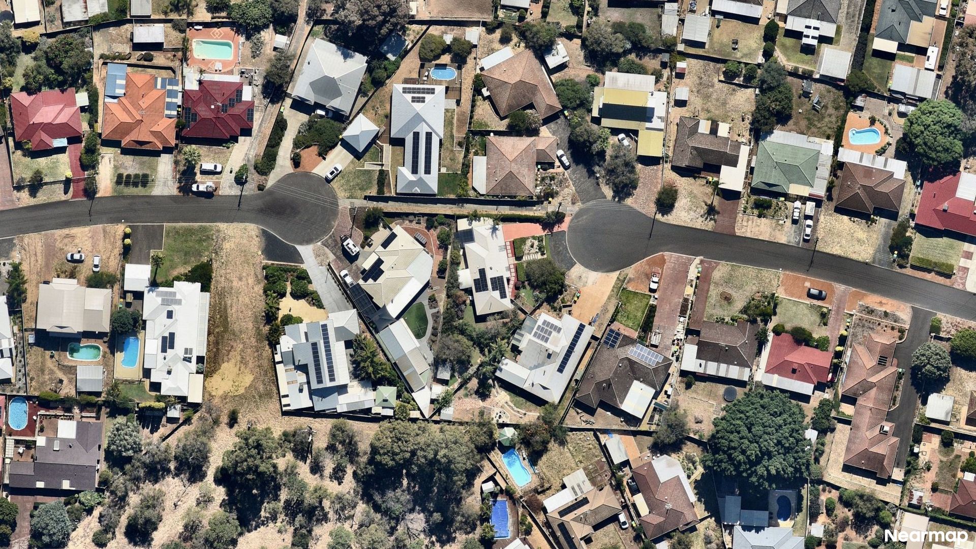 Vertical aerial view