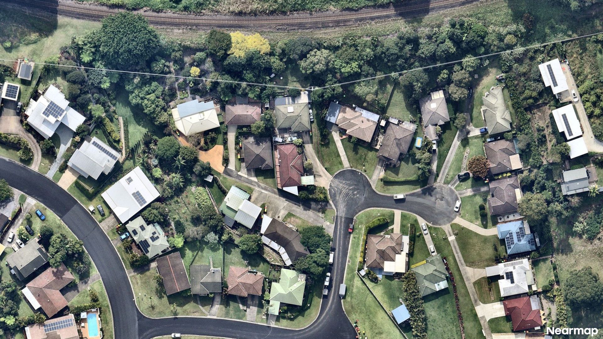 Vertical aerial view