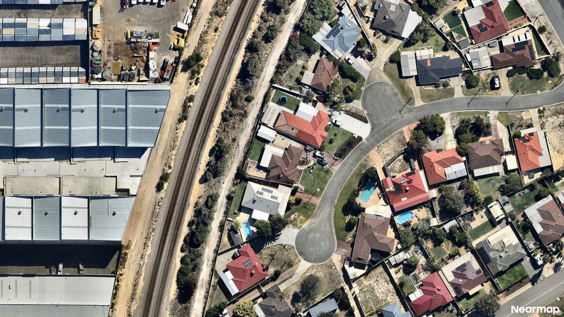 Vertical aerial view