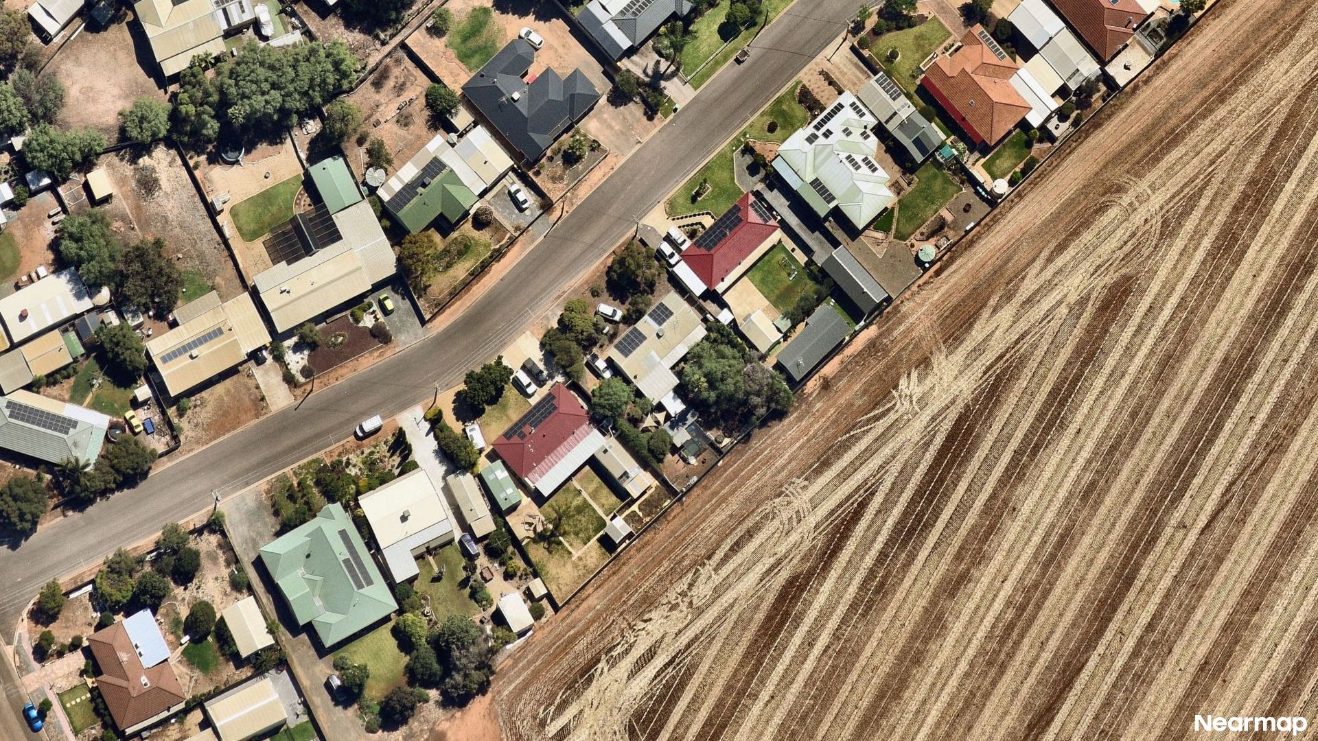 Vertical aerial view