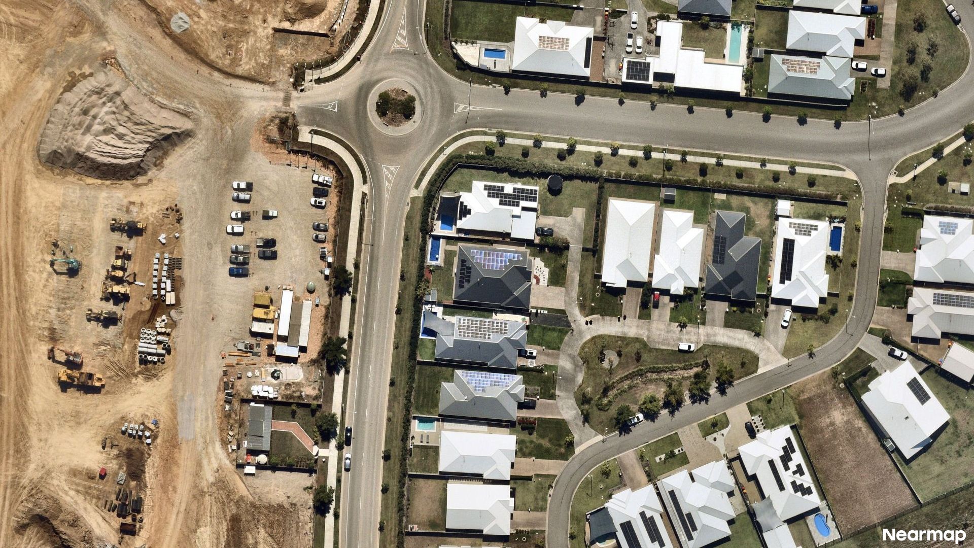 Vertical aerial view