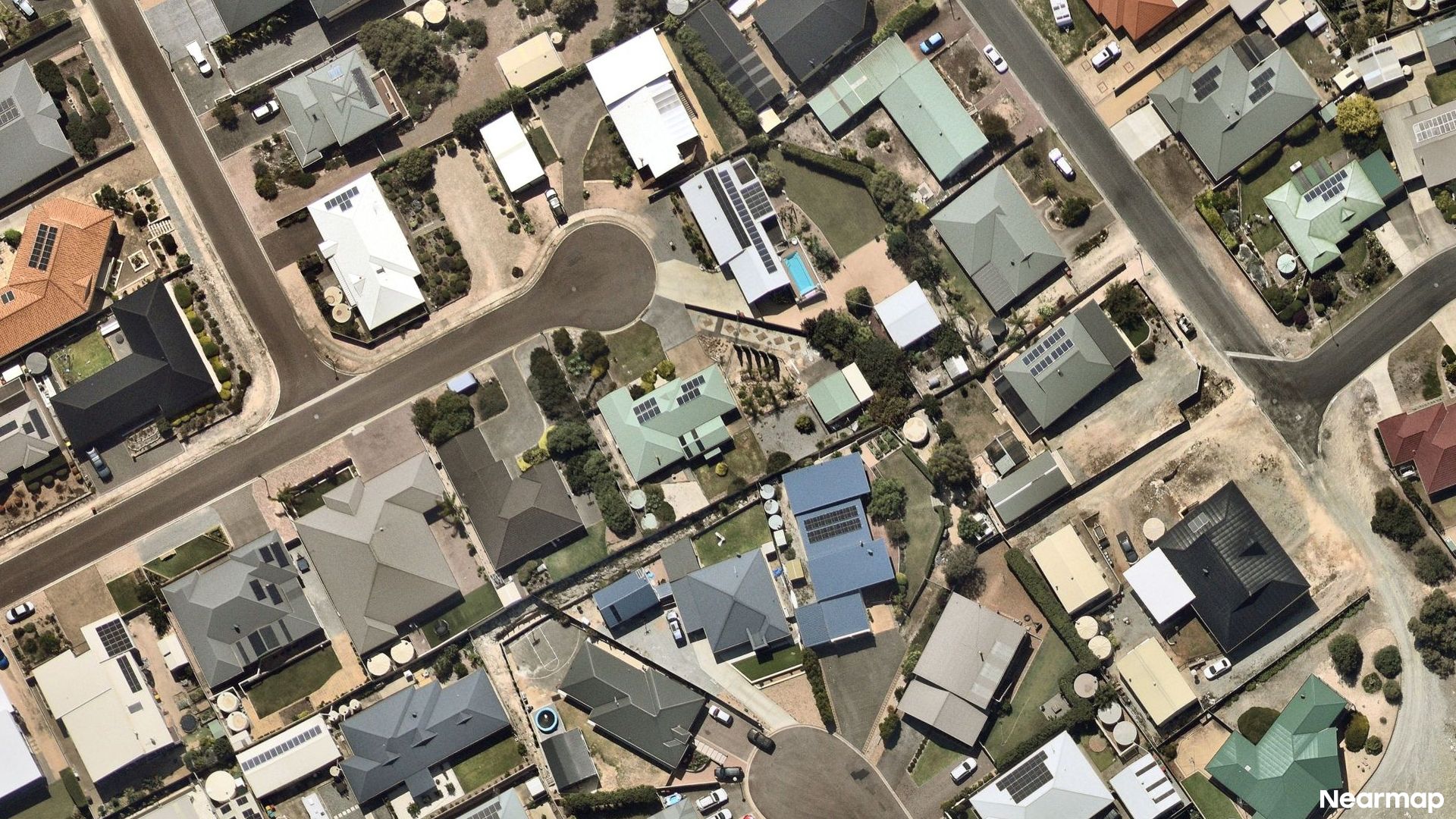 Vertical aerial view