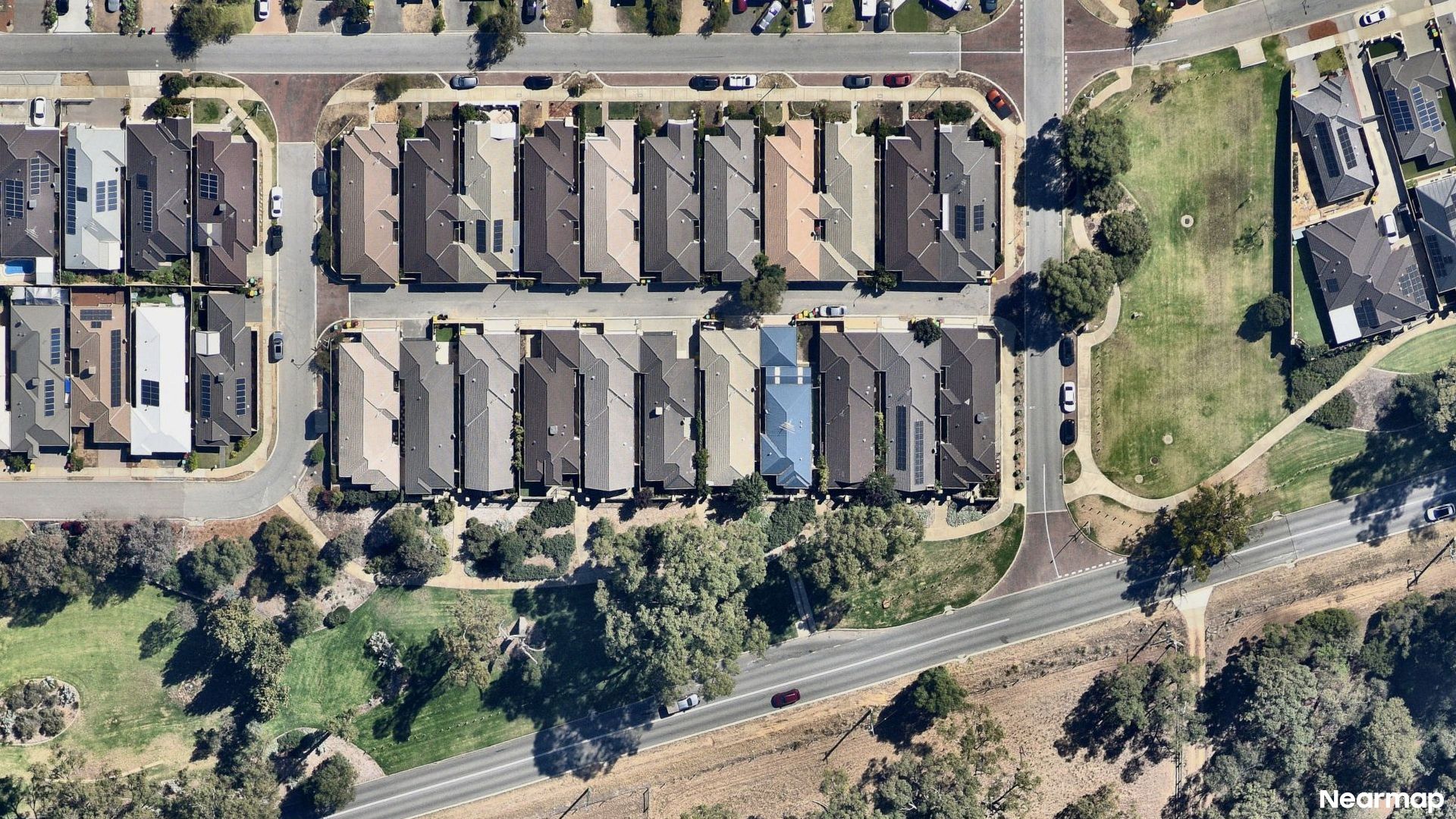 Vertical aerial view