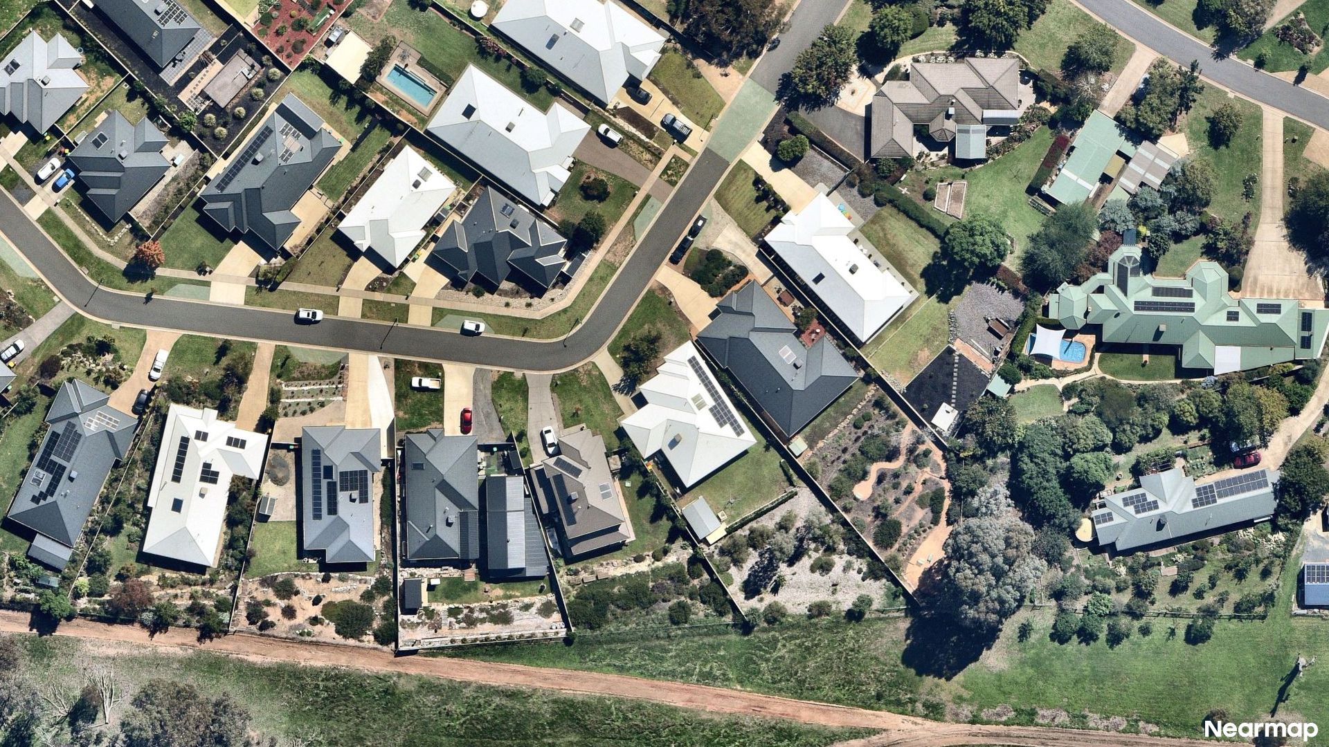 Vertical aerial view