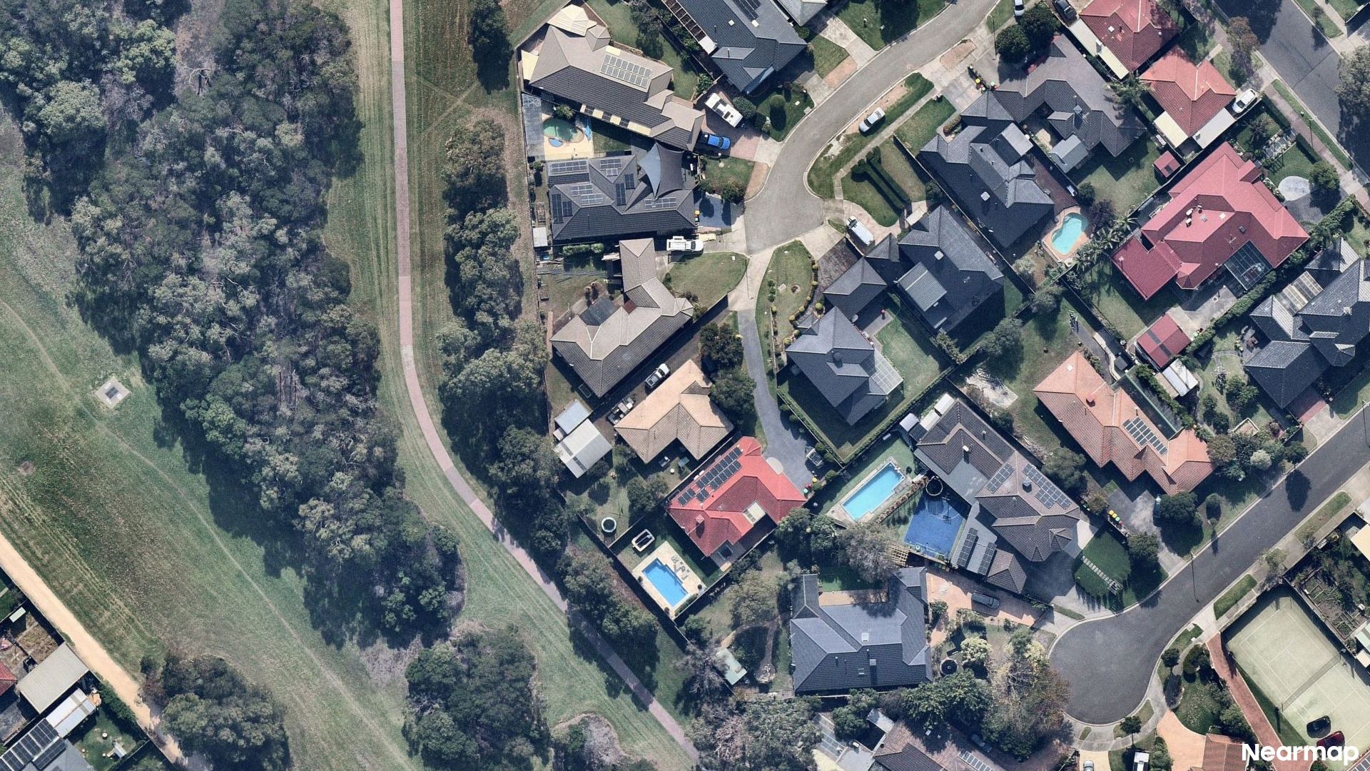 Vertical aerial view