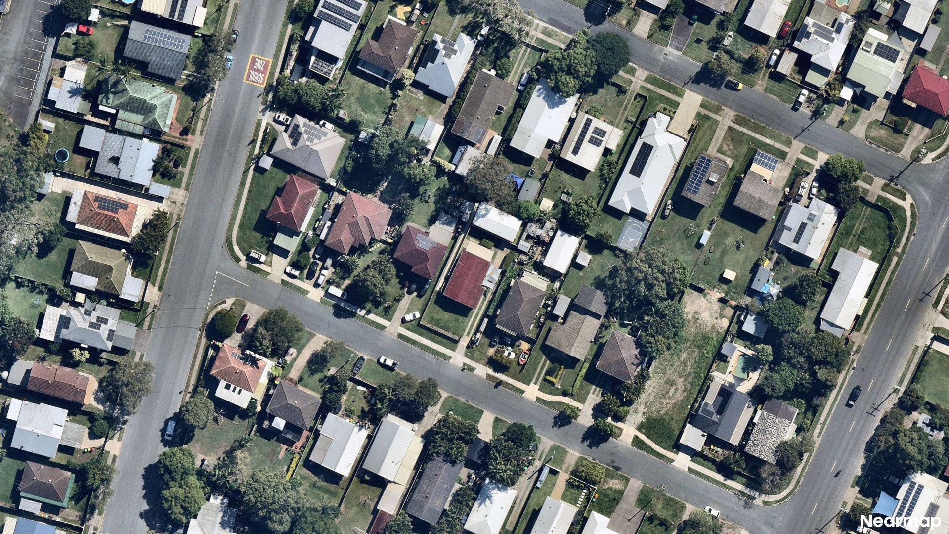 Vertical aerial view