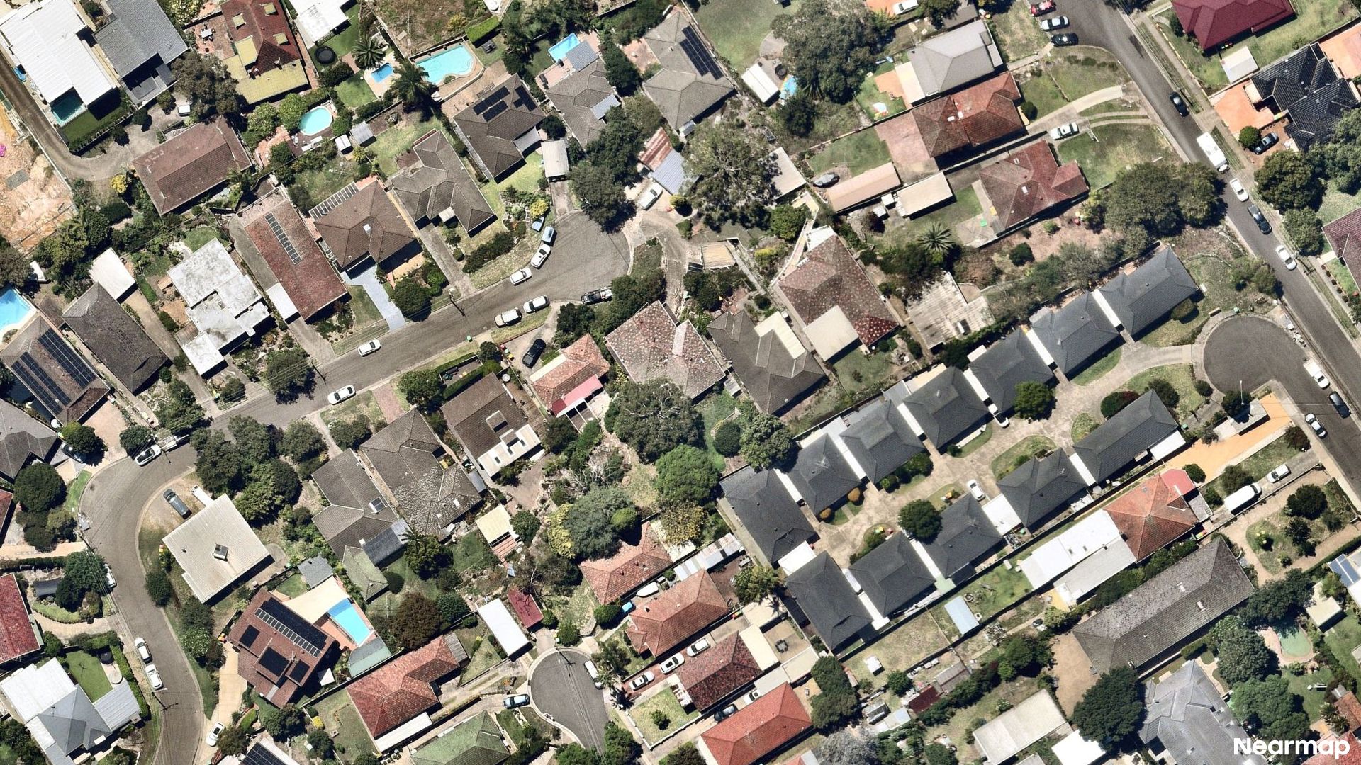 Vertical aerial view