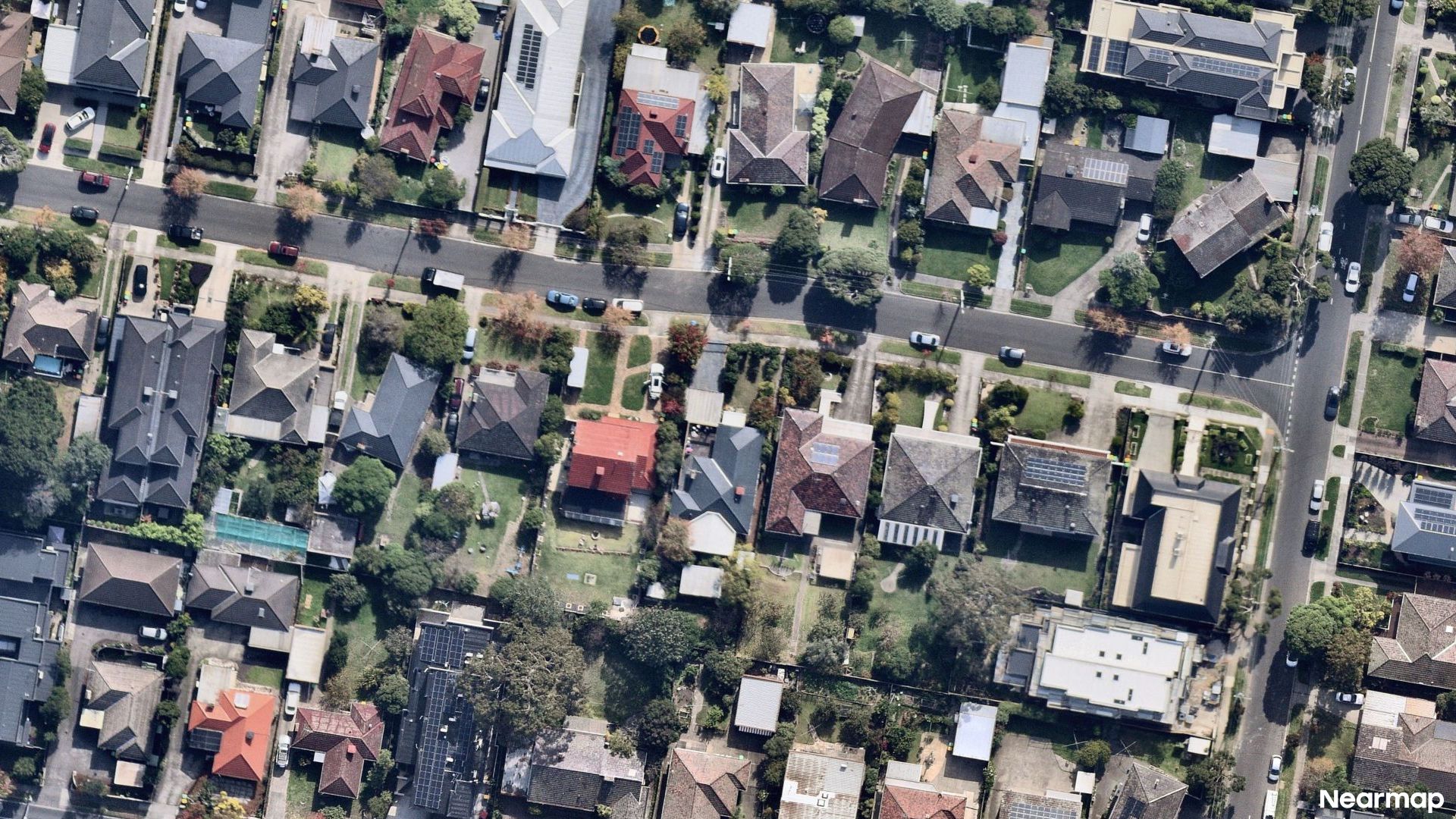 Vertical aerial view