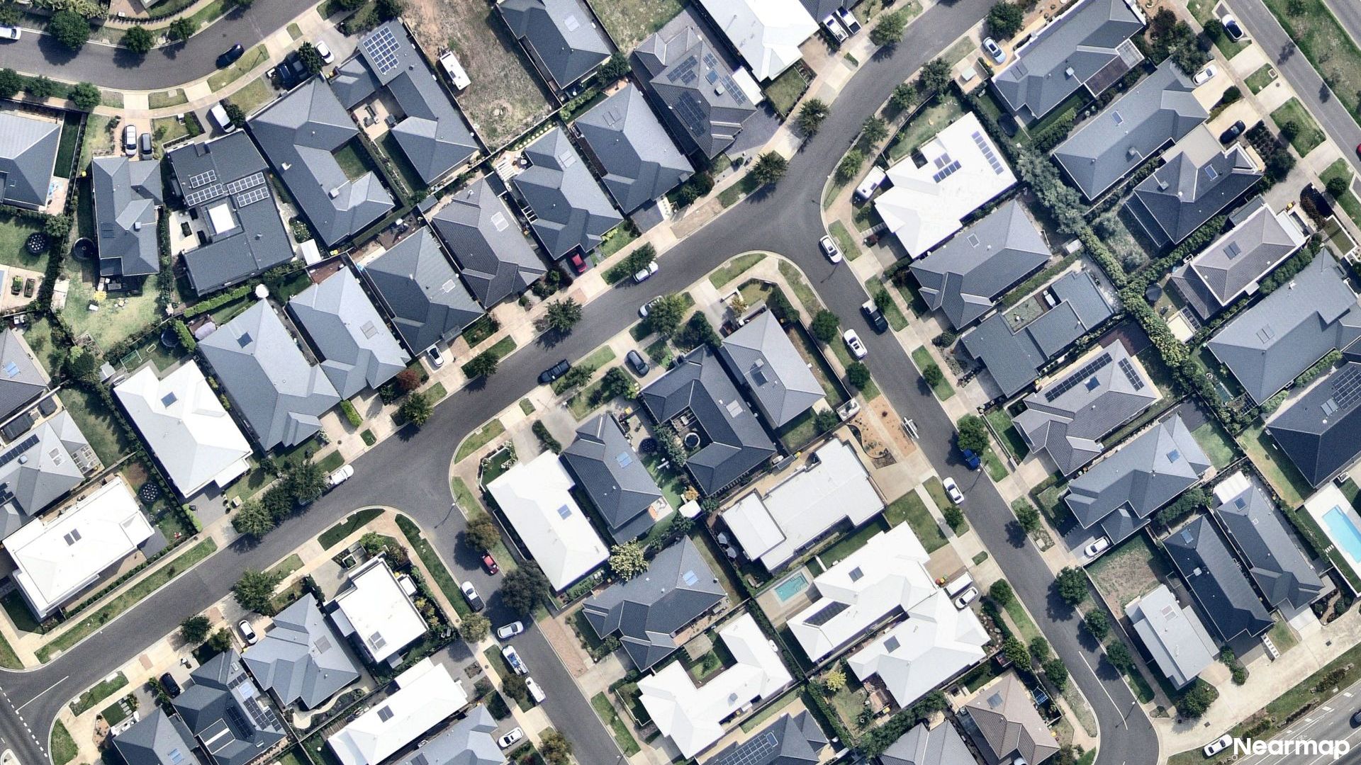 Vertical aerial view
