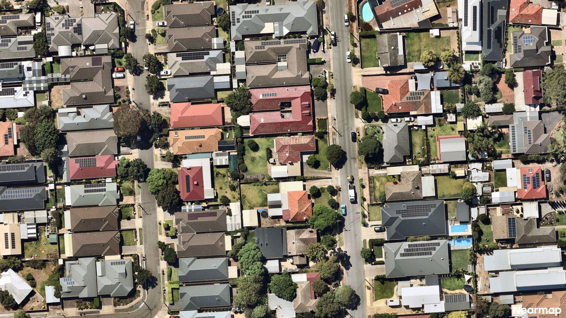 Vertical aerial view