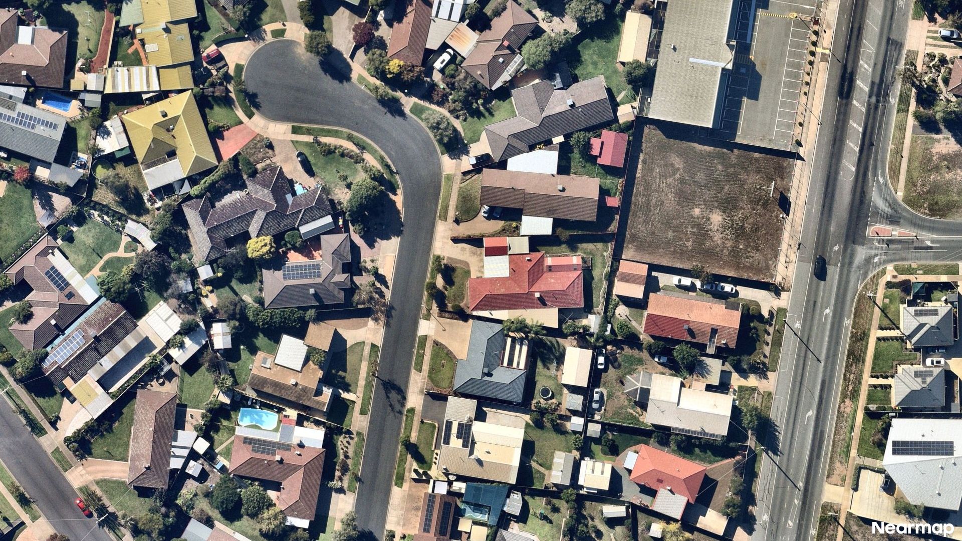 Vertical aerial view
