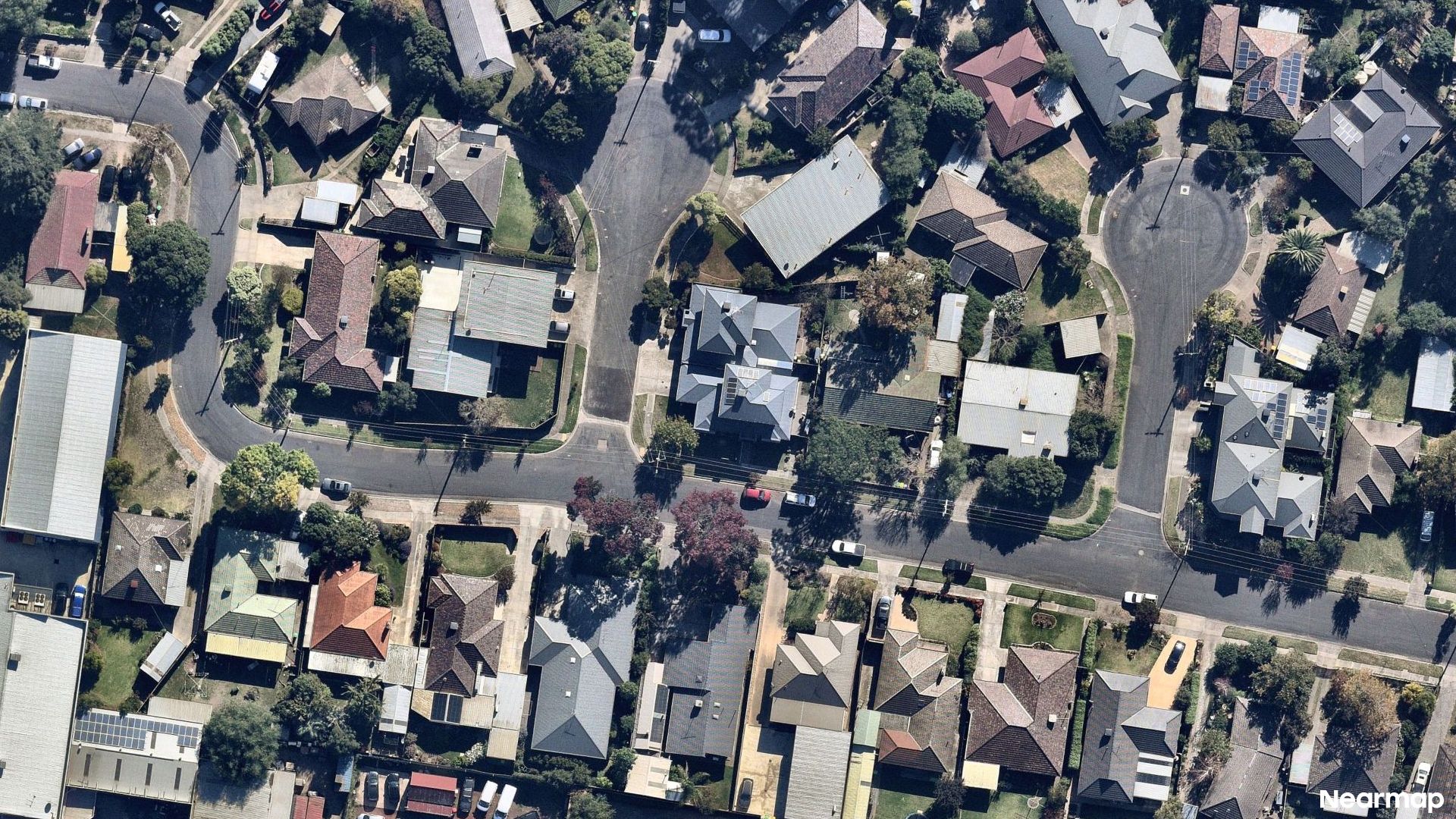 Vertical aerial view